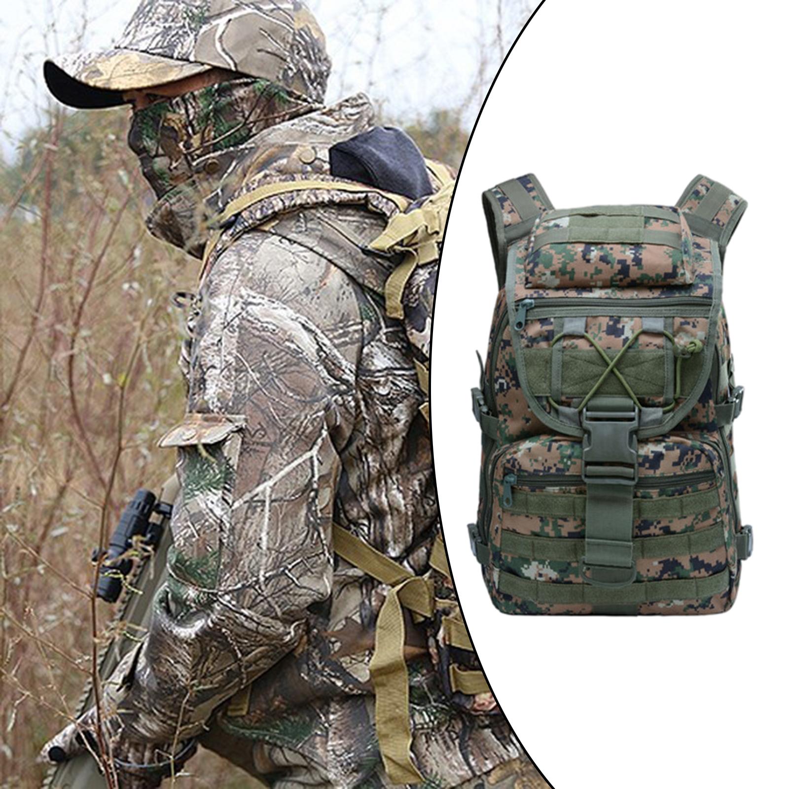 Military Tactical Backpack Waterproof Outdoor Hiking Rucksack Digital