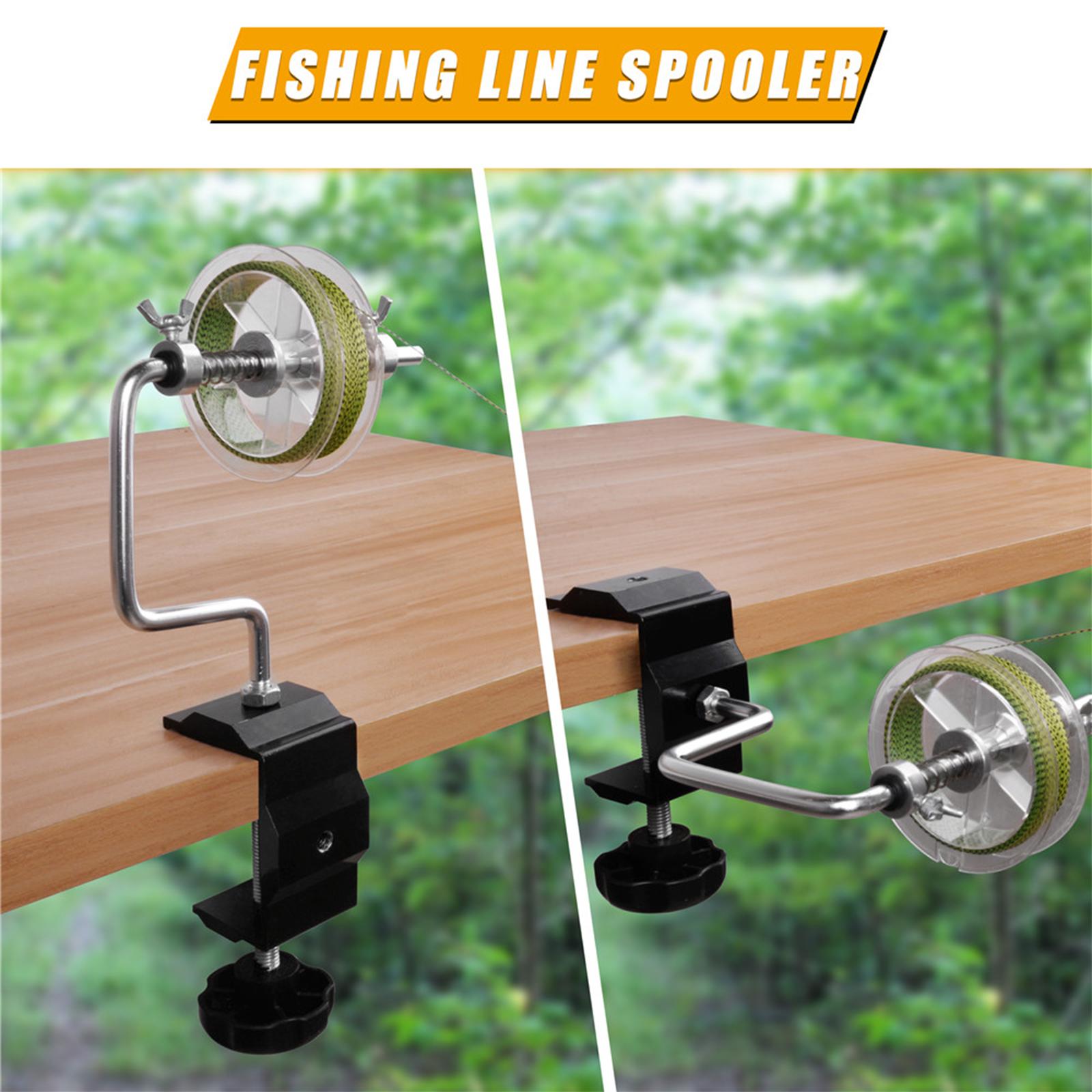 Fishing Reel Line Spooler Winder with Clamp Spooling Station Aluminum Alloy
