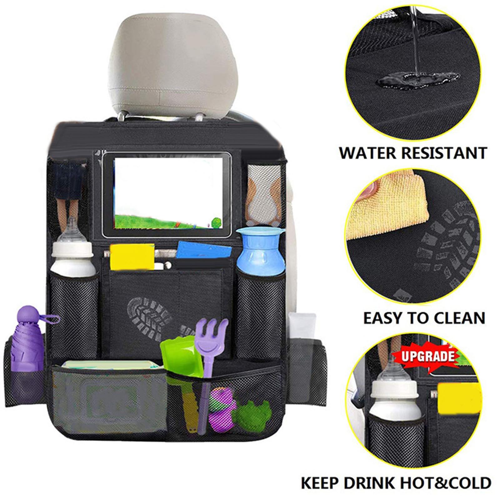 Car Hanging Back Seat Organizer Tablet Holder with Pockets Holder SUV Pouch