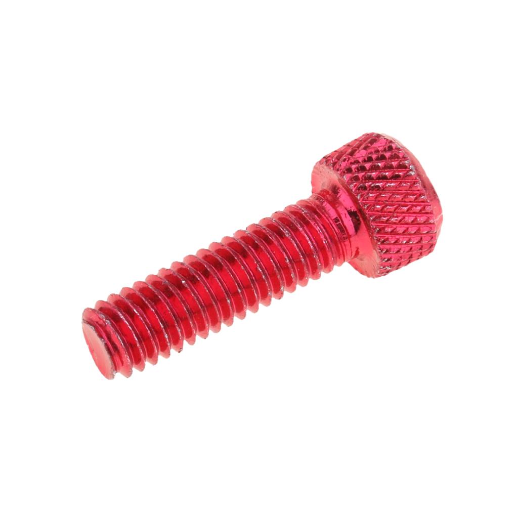2x 10pcs M6x20mm Aluminum Hex Socket Cap Screws Head Key Bolt Red
