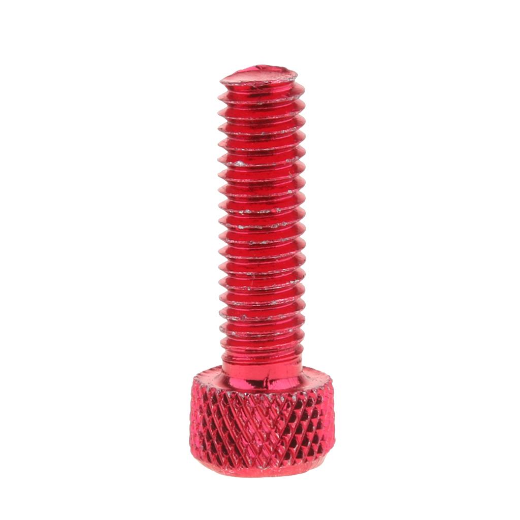 5x 10pcs M6x20mm Aluminum Hex Socket Cap Screws Head Key Bolt Red