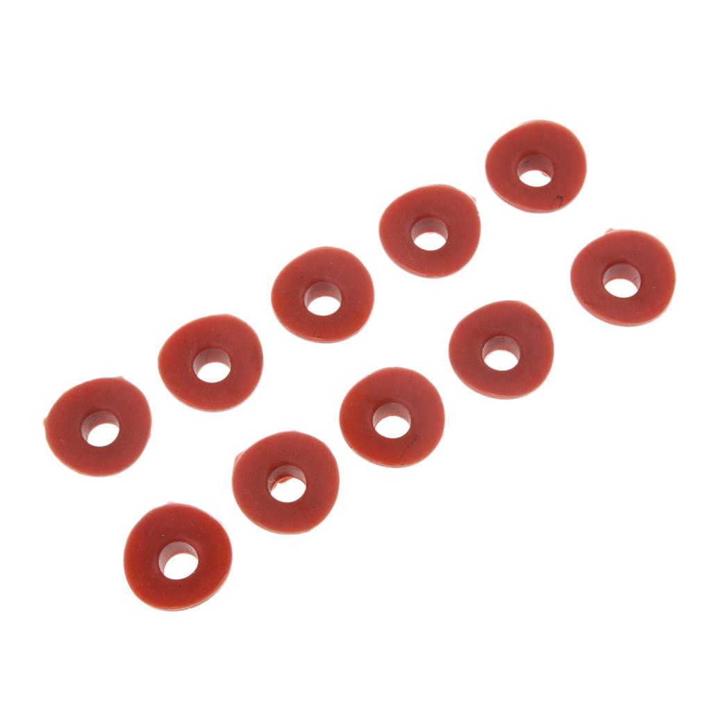 10Pcs Air Valve Stem Mud Guard Silicone Rubber Cap Universal Orange