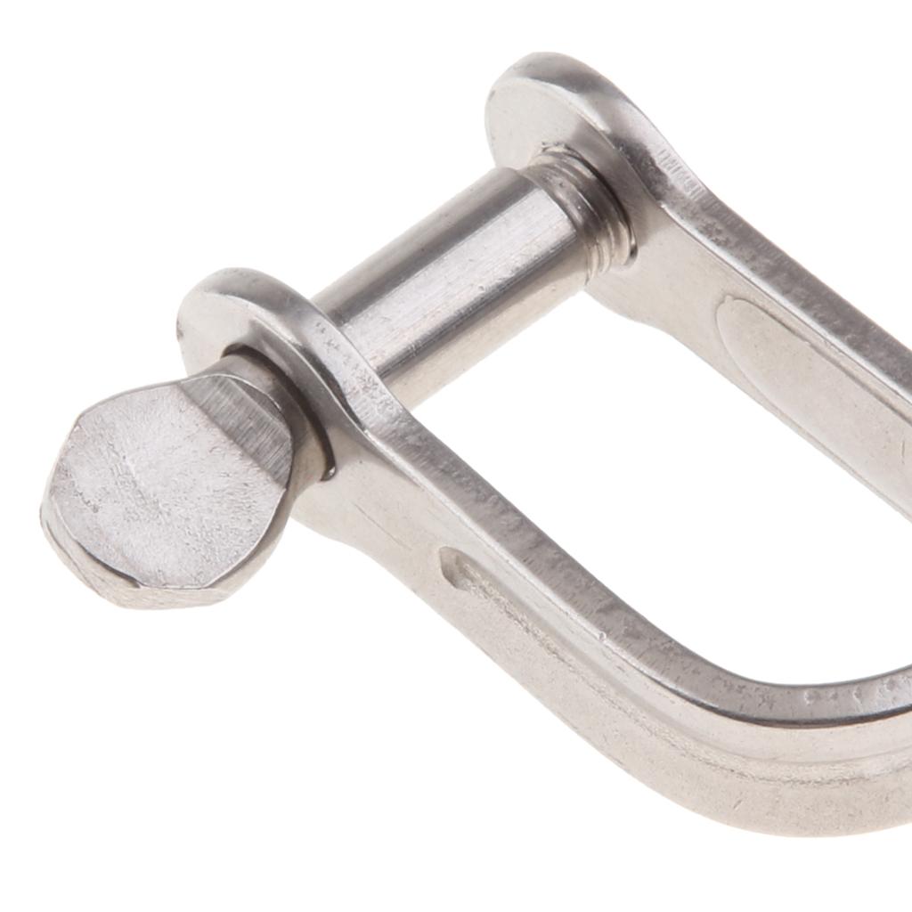 stainless steel slotted pin d ring shackle hitch boatshadesail ebay