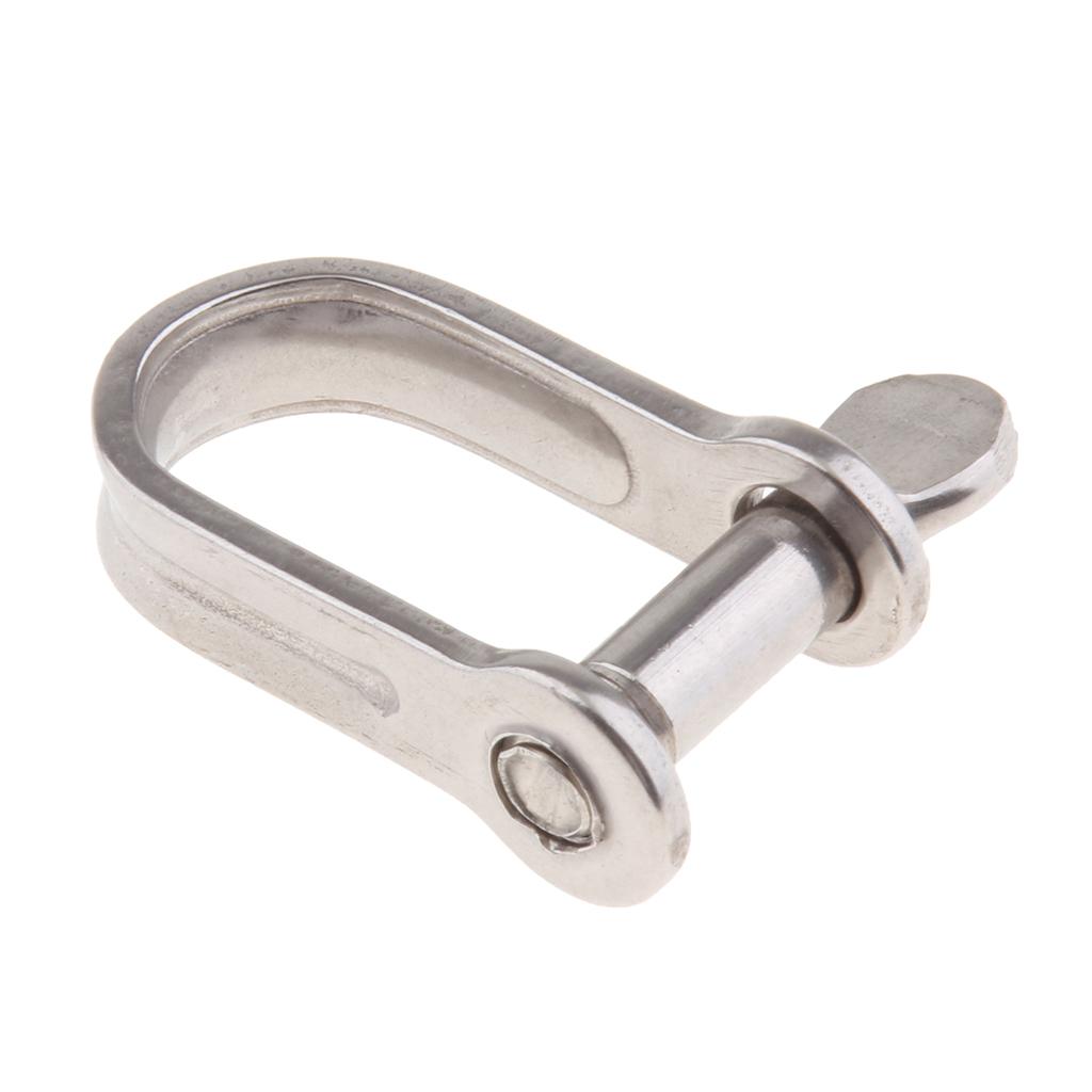 stainless steel slotted pin d ring shackle hitch boatshadesail ebay