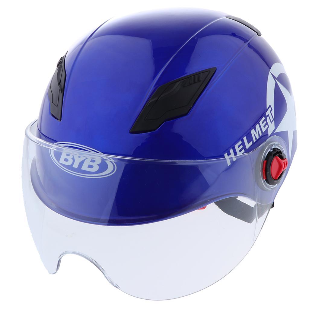 Motorcycle ATV Helmet Dual Visor Scooter Motorbike Safety Helmet | eBay