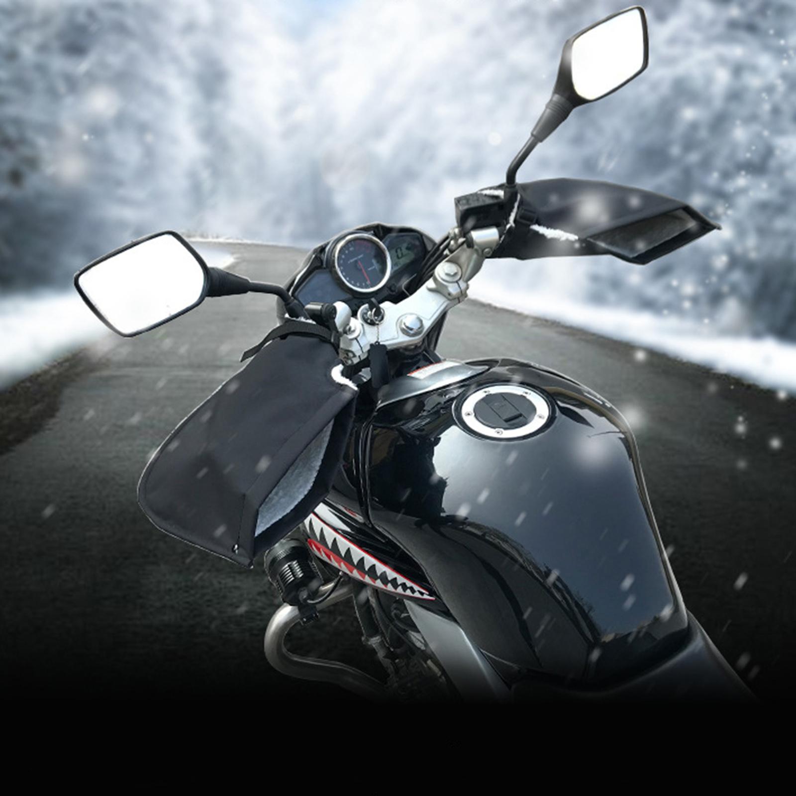 Motorcycle Gloves Mittens Wind-Breaking Fit for Bicycle Handlebar Winter