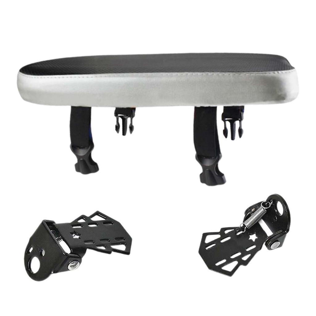 Bicycle Rear Seat Cushion Black Silver