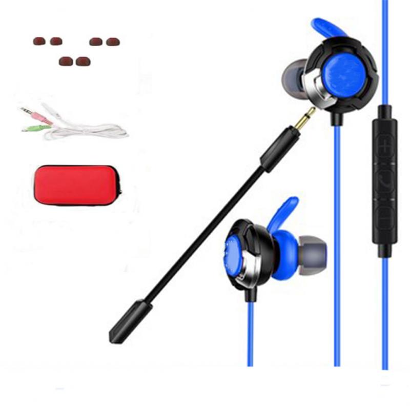 Wired Gaming Earphones with Mic Volume Control and Noise Isolating Blue B