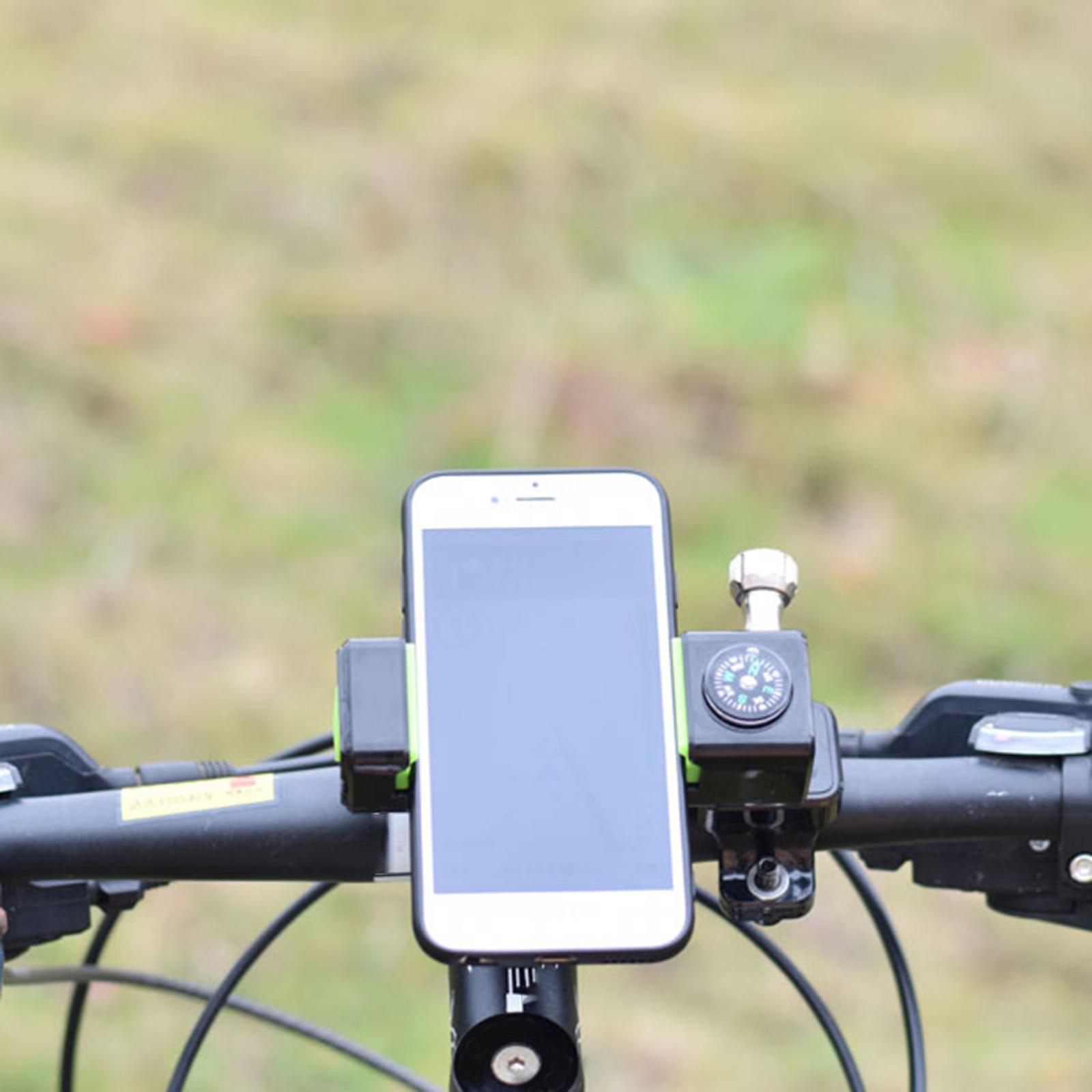 Bicycle Smartphone Mount with Light Silicone Pad Plastic for Bike green