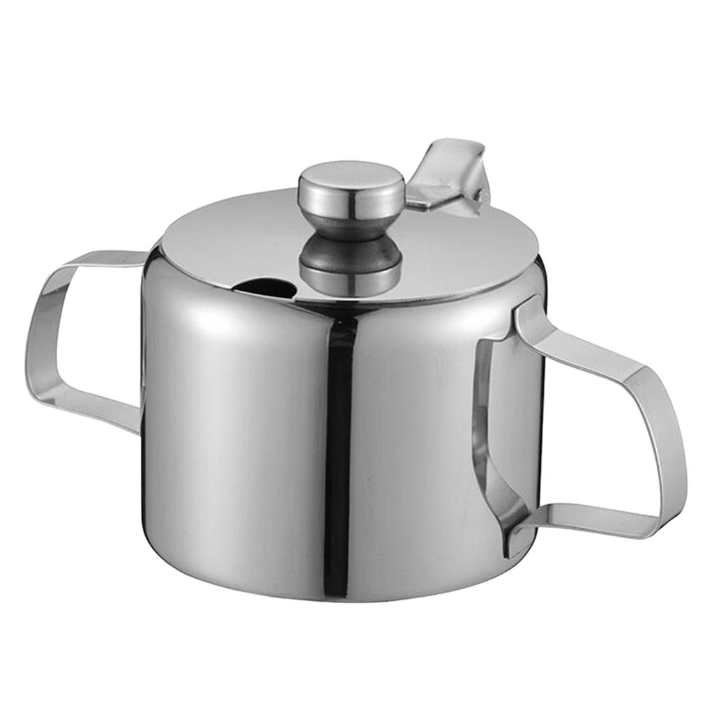 Stainless Steel Kitchen Canister Tea Coffee Sugar Storage Jar Container 10oz
