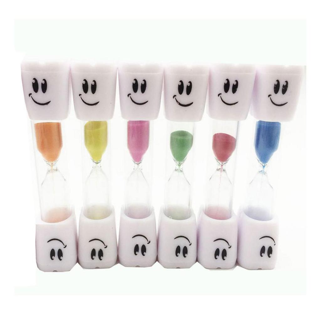 6Pcs sand glass sandglass hourglass timer 3minutes Clock