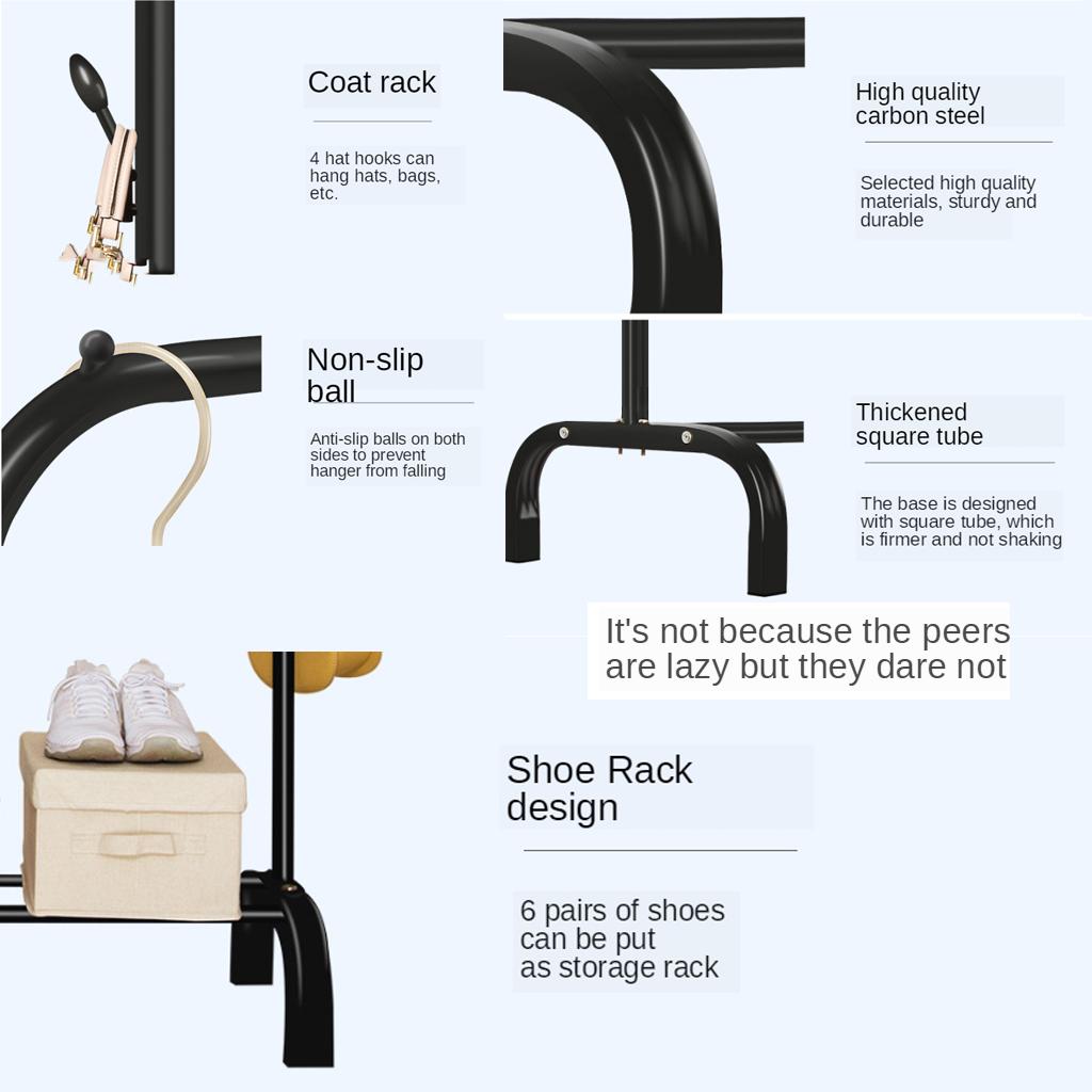 Bedroom  simple Housewear Clothing Garment Rack Multi-hook Hanger