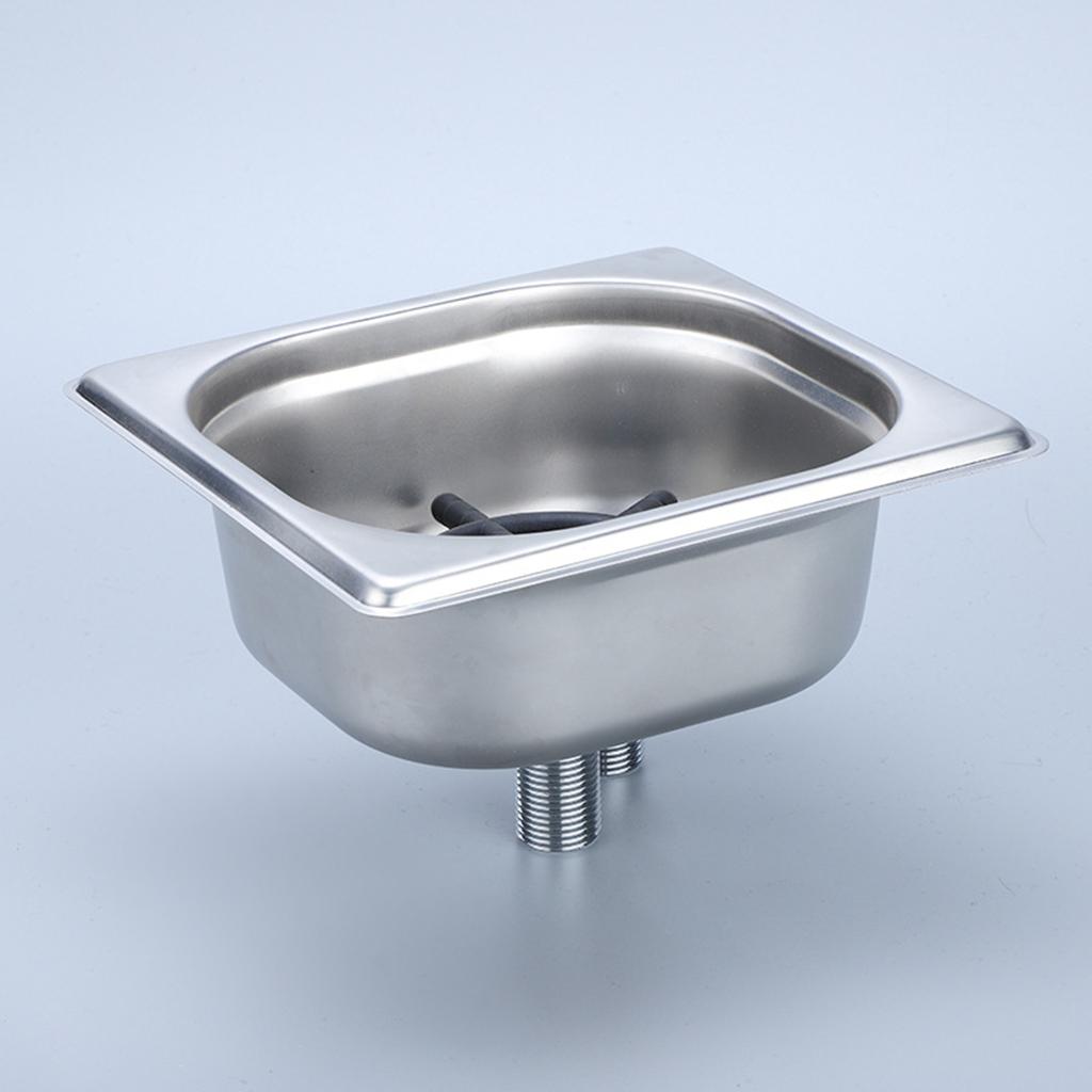 Glass Rinser Automatic Cup Washer Kitchen Sink Accessories Silver 