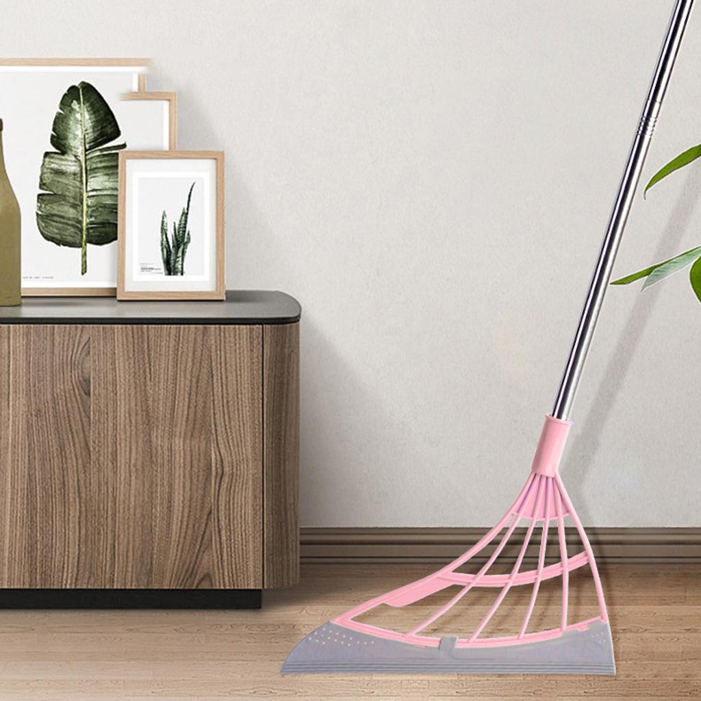 Floor Squeegee Glass Wiper Window Clean Brush Dust Wiper Pink 