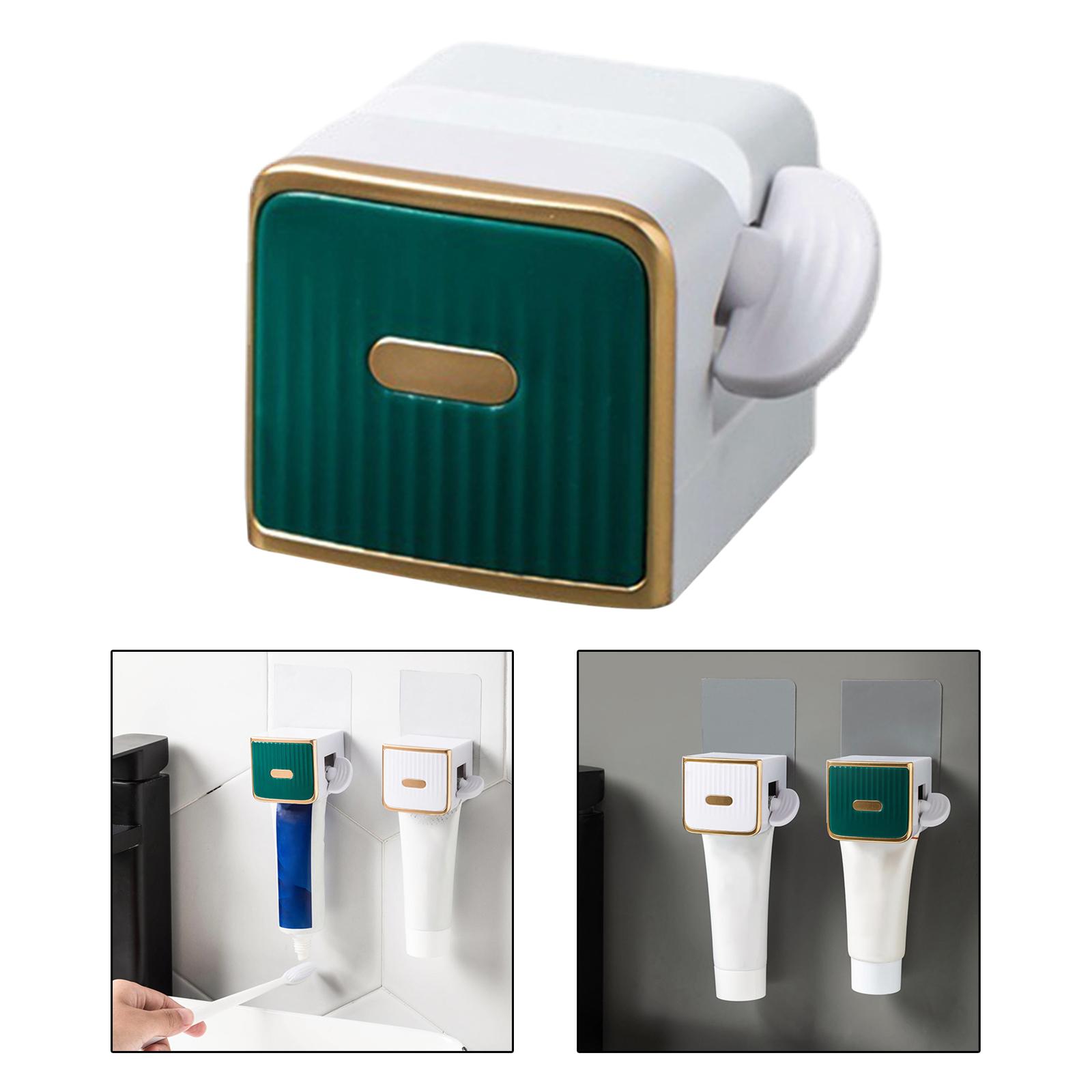 Toothpaste Squeezer Bathroom Supplies Holder Rolling for Facial Cleanser green