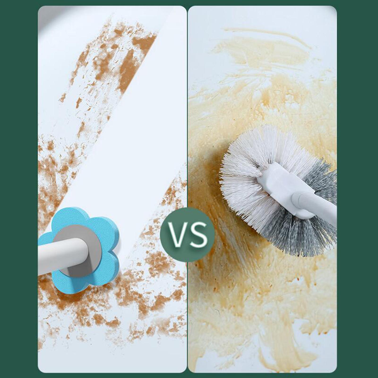 2xDisposable Toilet Brush Toilet Bowl Brush Refill Head 10 Blue Bursh  Head