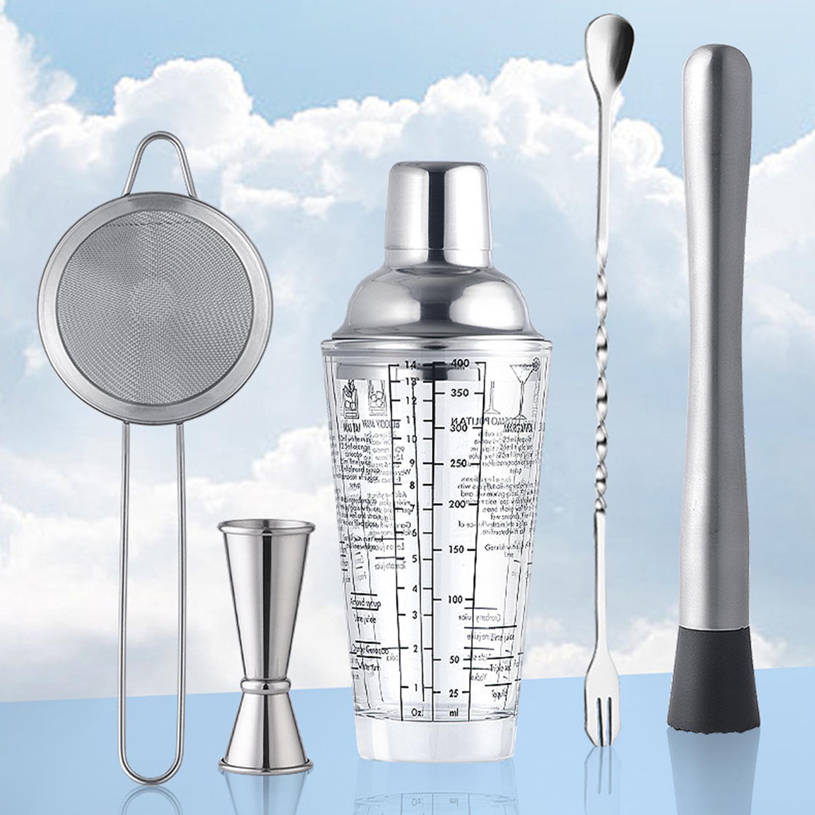 Cocktail shaker Drink Mixing Cold Resistance clear for Home D