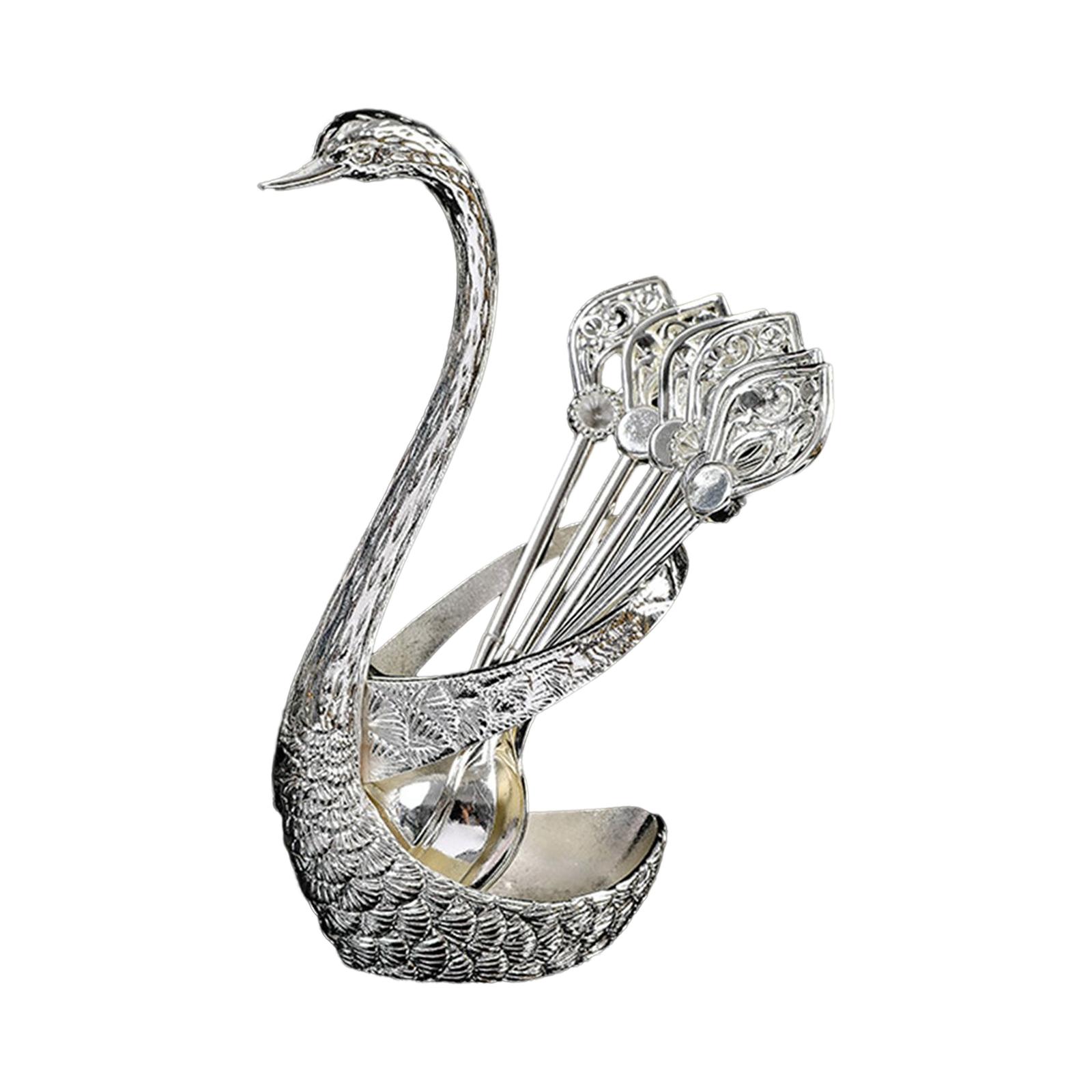 Dessert Spoon Set with 6Pcs Spoons for Ice Cream Silver