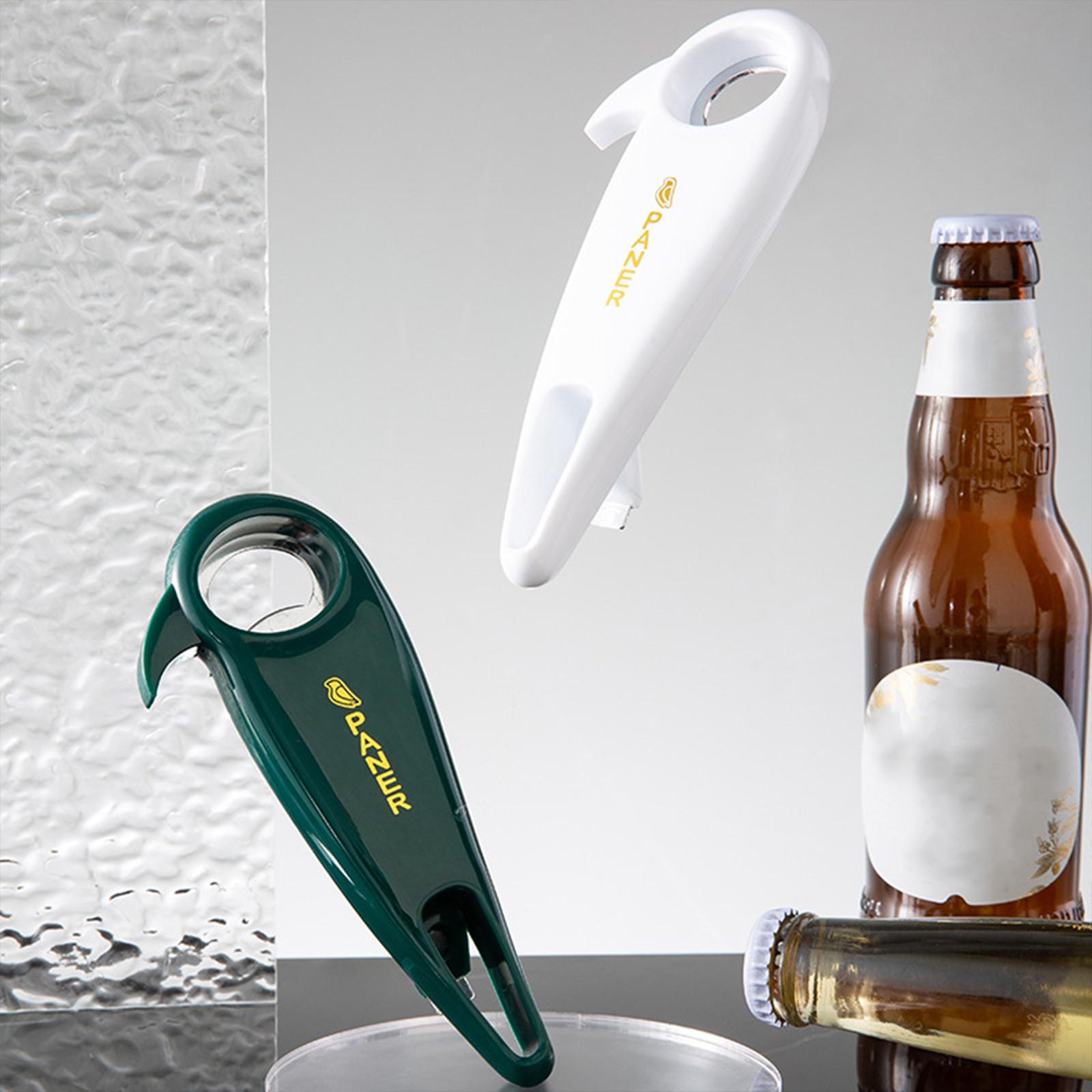 Drink Bottle Opener Kitchen Gadgets Multifunction Party Supplies for Camping White