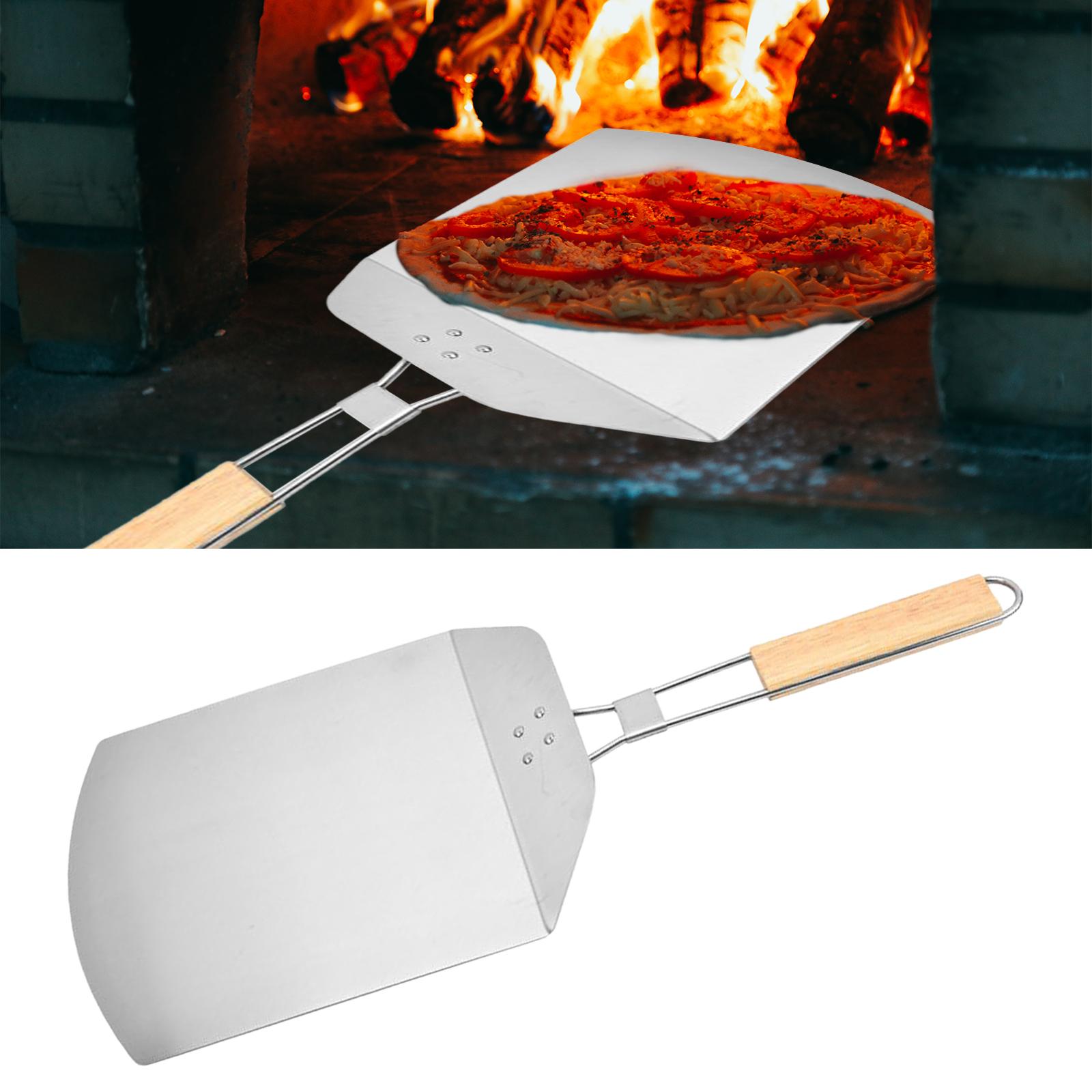 Stainless Steel Pizza Peel Paddle Pizza Oven Accessories Pastry Pizza Turner