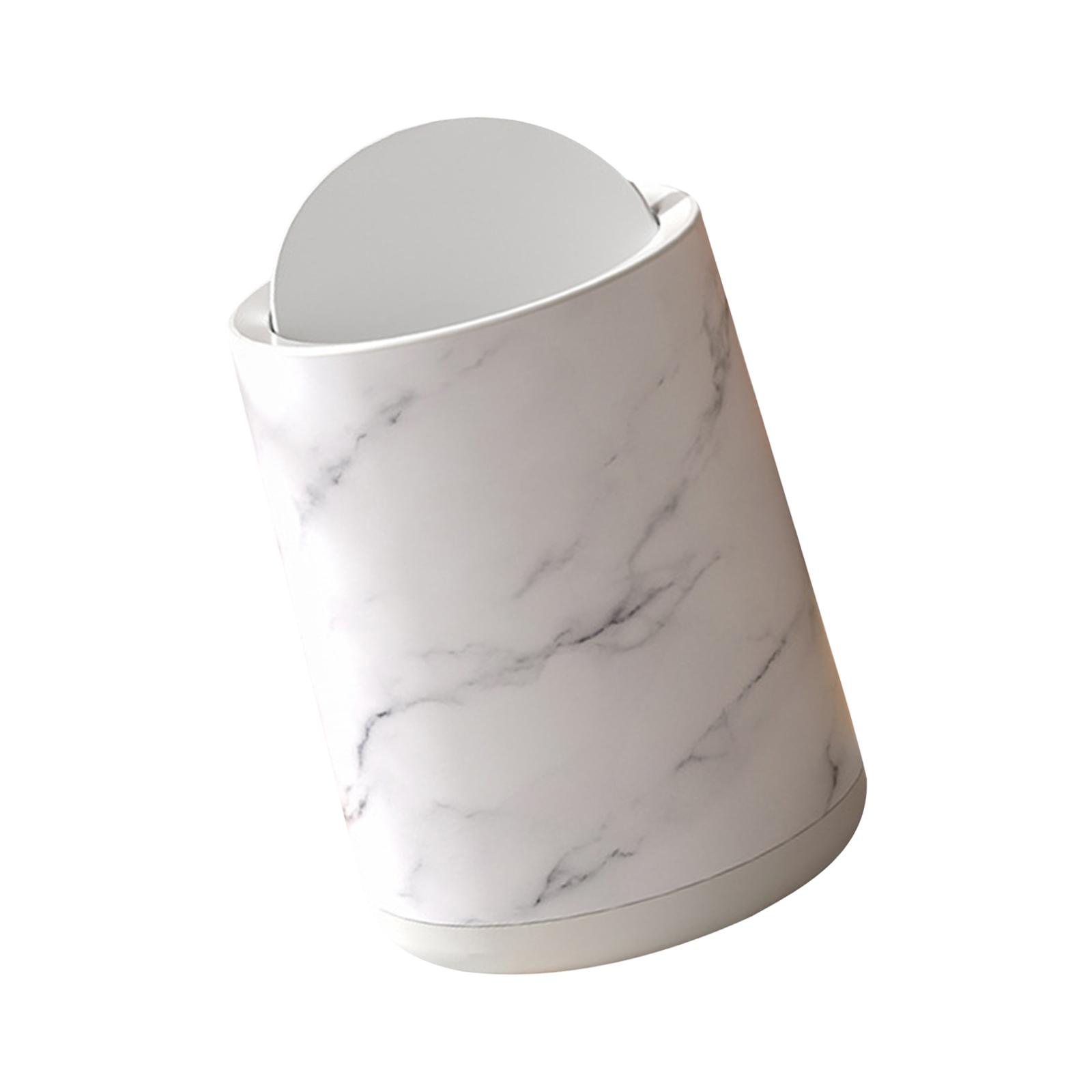 Bathroom Trash Can Marble