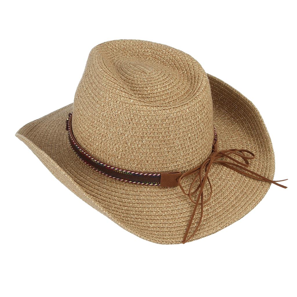 womens straw cowboy sun hat