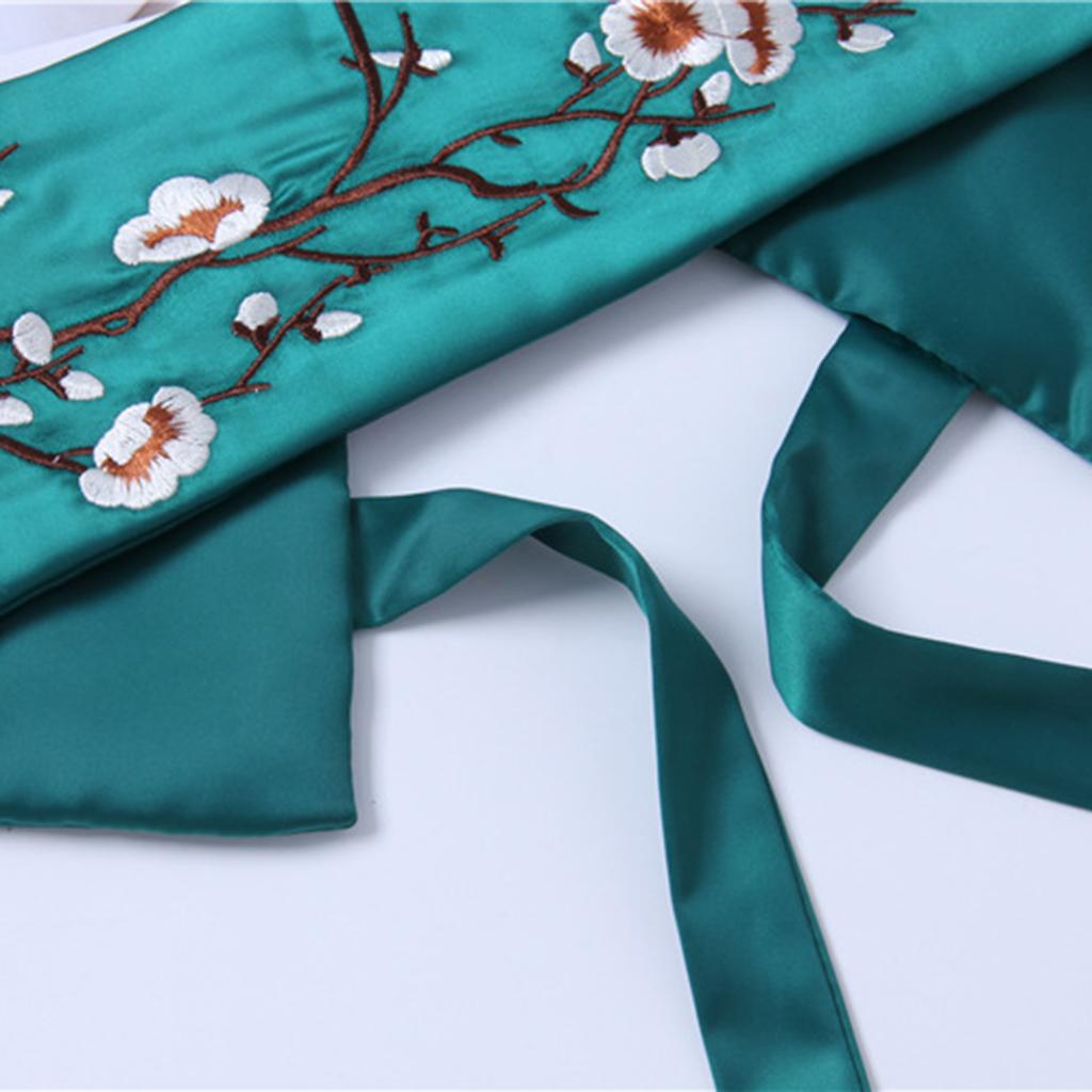 EAM 2019 New Spring Summer Japanese Plum Shiny Silks Weave Embroidery Tassel Pen