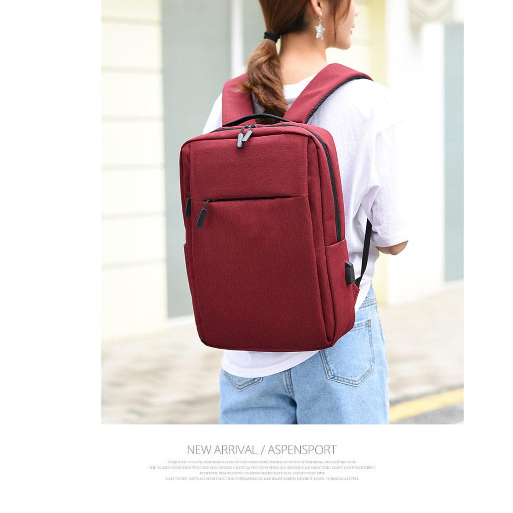 Business Laptop Backpack Durable Water Resistant Outdoor Computer Bag Red