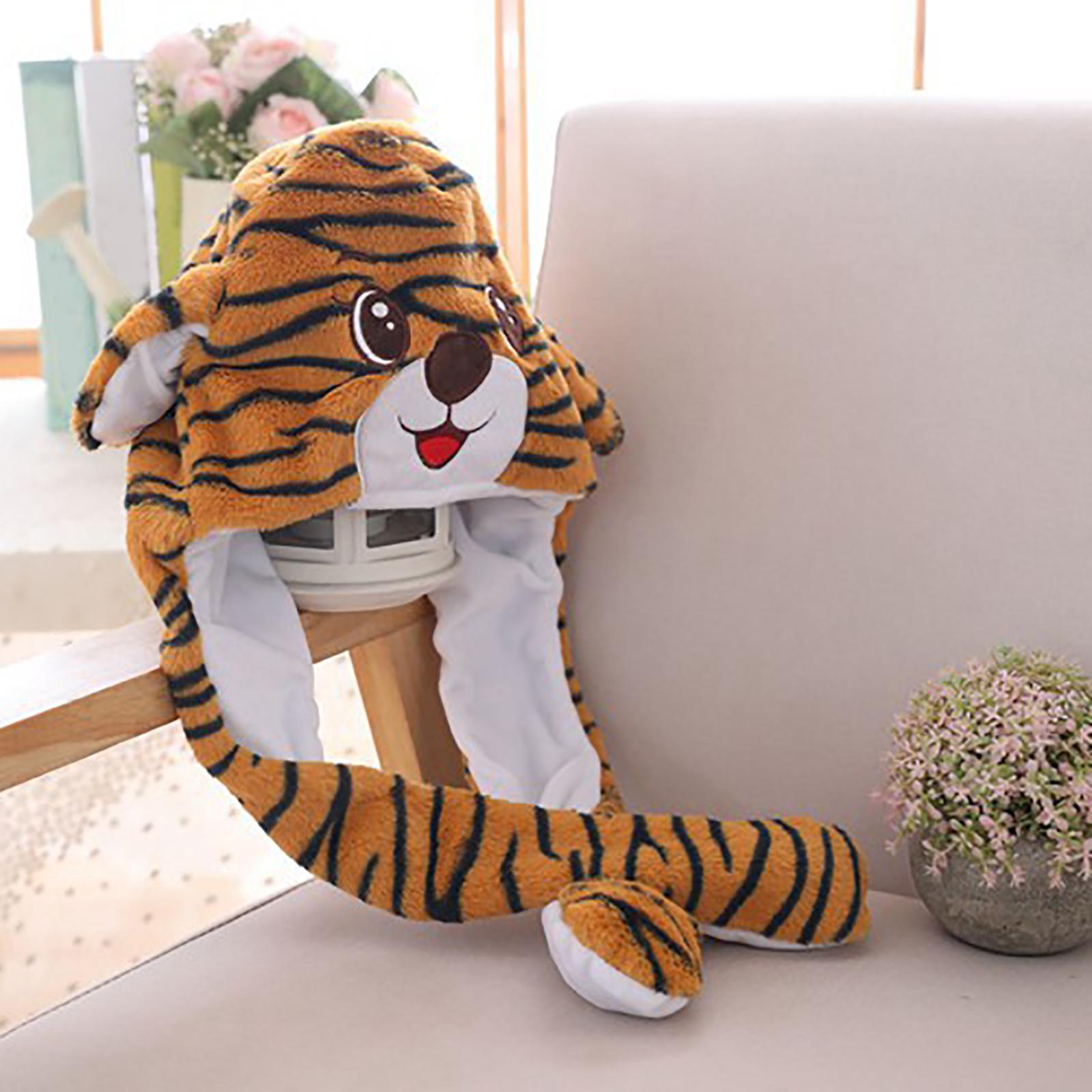 Tiger Ear Moving Hat Headwear Long Ears Cold Weather Toys Gifts Hats