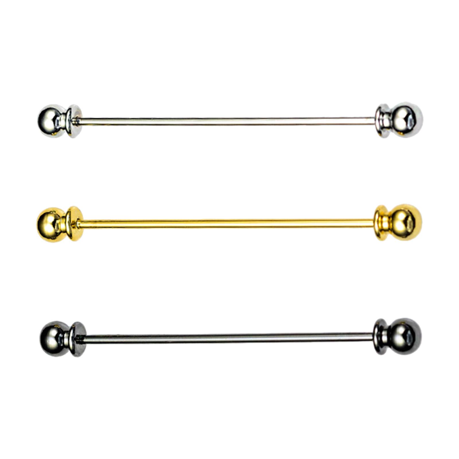 3 Pieces Classic Collar Pin Copper Jewelry Men Formal Shirt