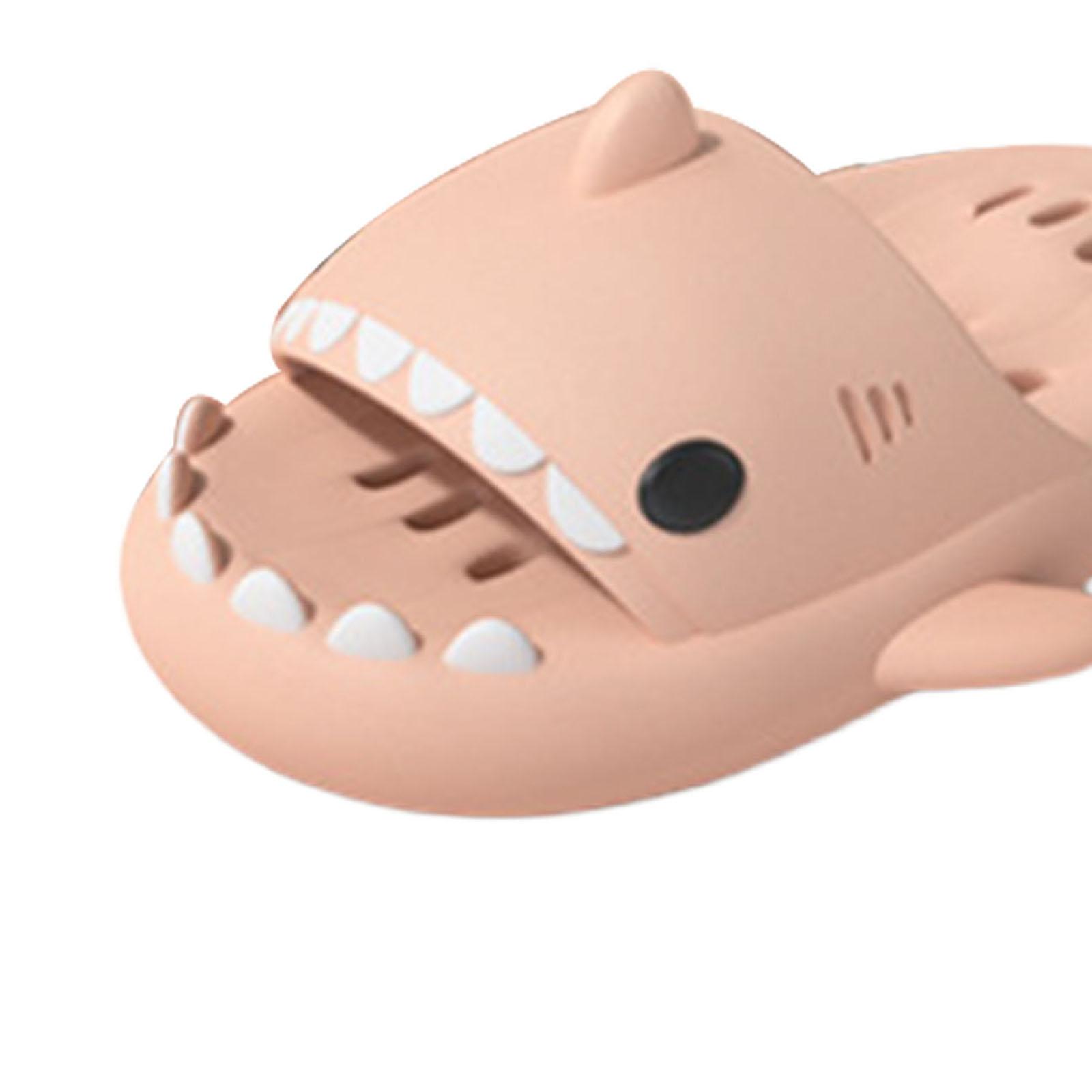 Shark Massage Slippers Non slip Comfy Lightweight Unisex 40-41 Pink