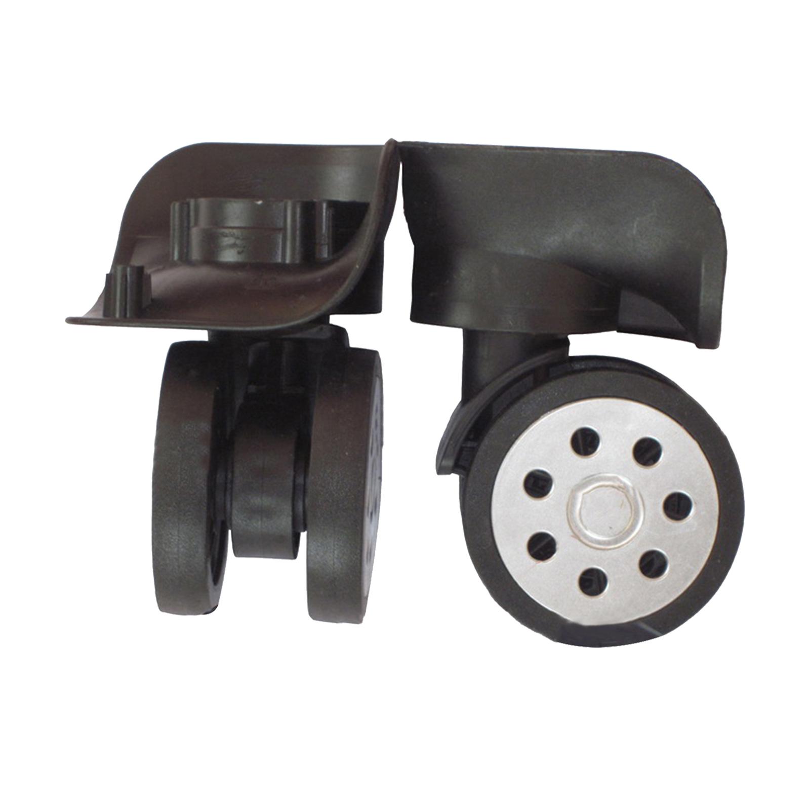Luggage Replacement Wheels Trolley Case Suitcase Wheels Swivel Wheel Casters Black