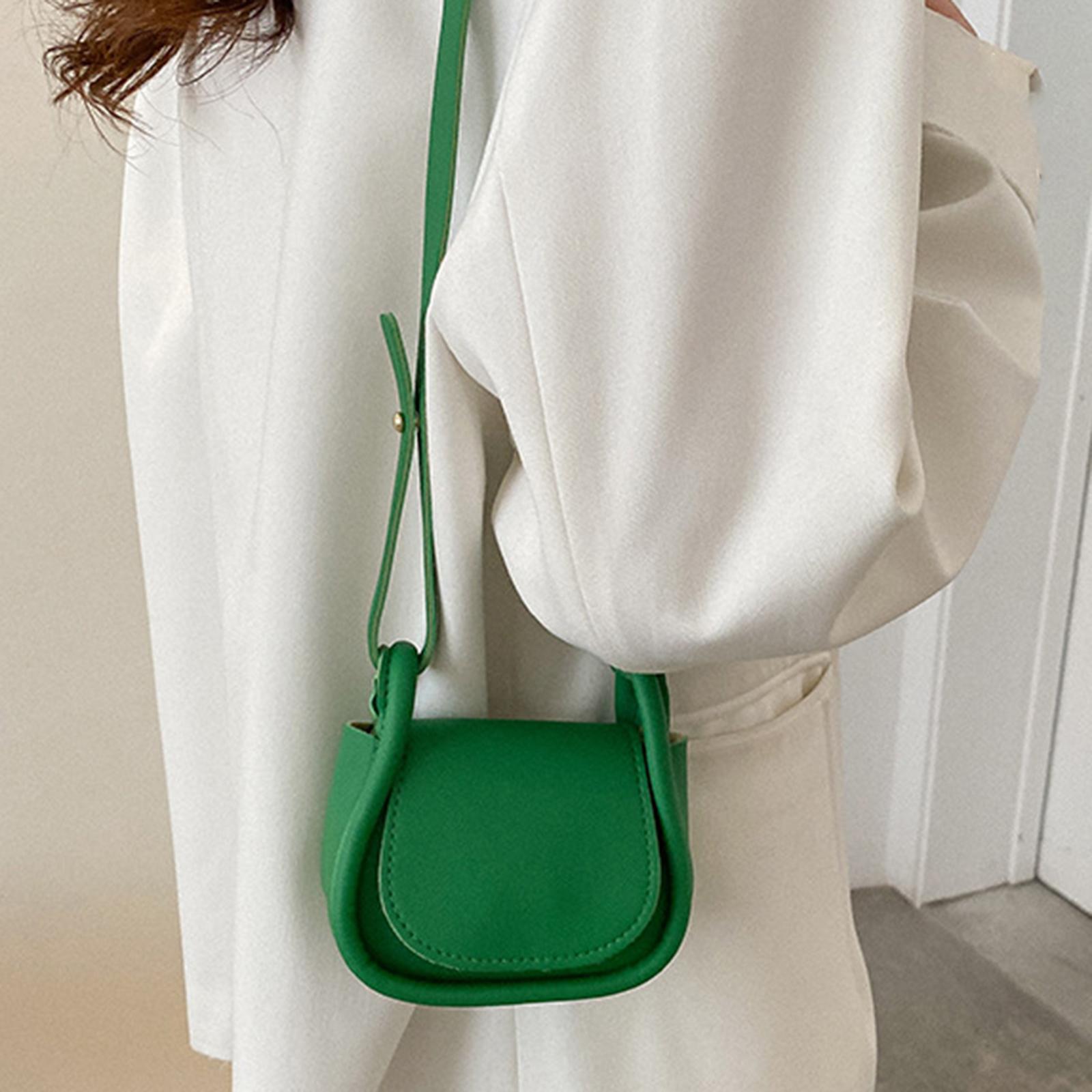 Leather Shoulder Purse Casual Fashion Lightweight Wallet Small Crossbody Bag Green