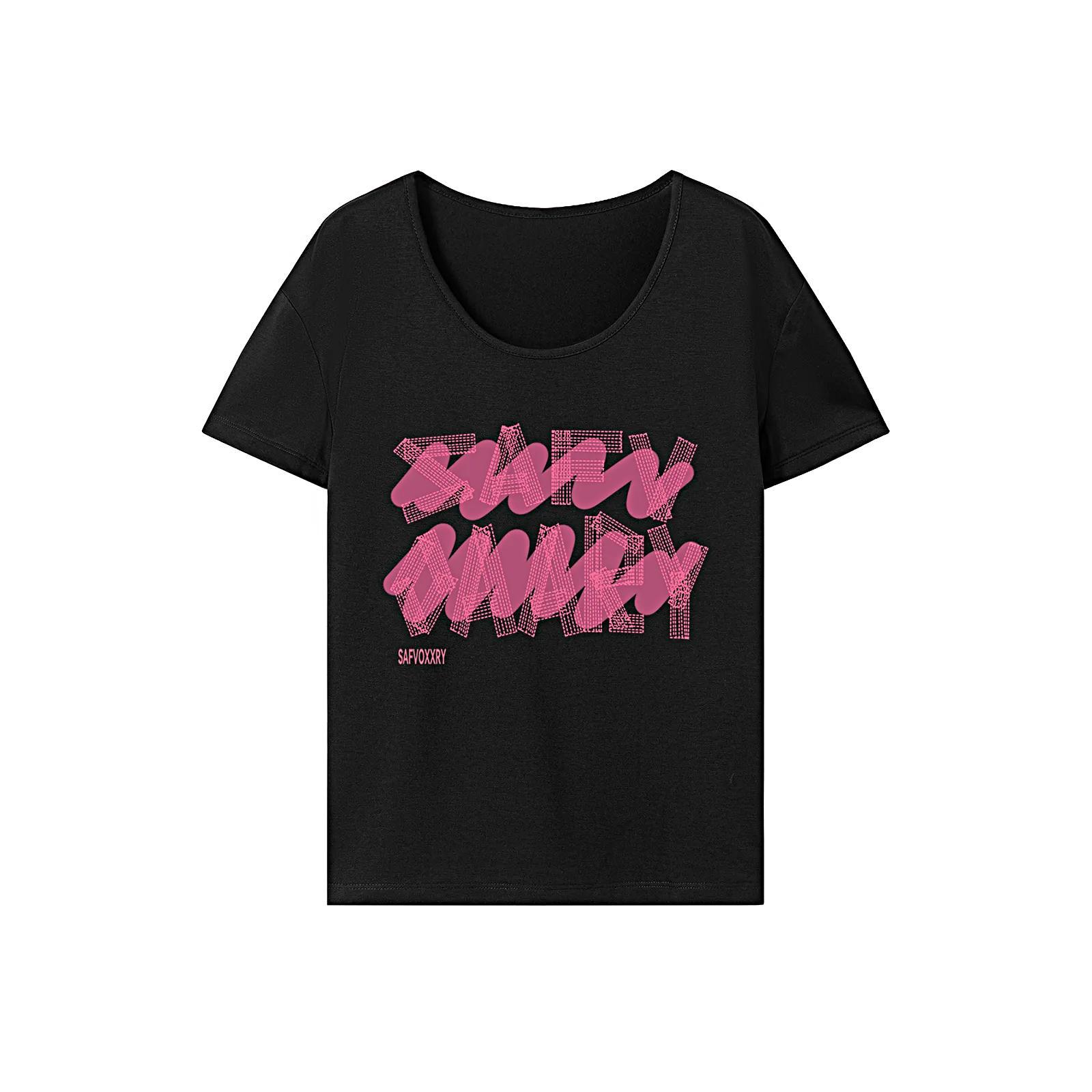 T Shirt for Women Summer Lightweight Crew Neck Tee for Walking Shopping Work XL
