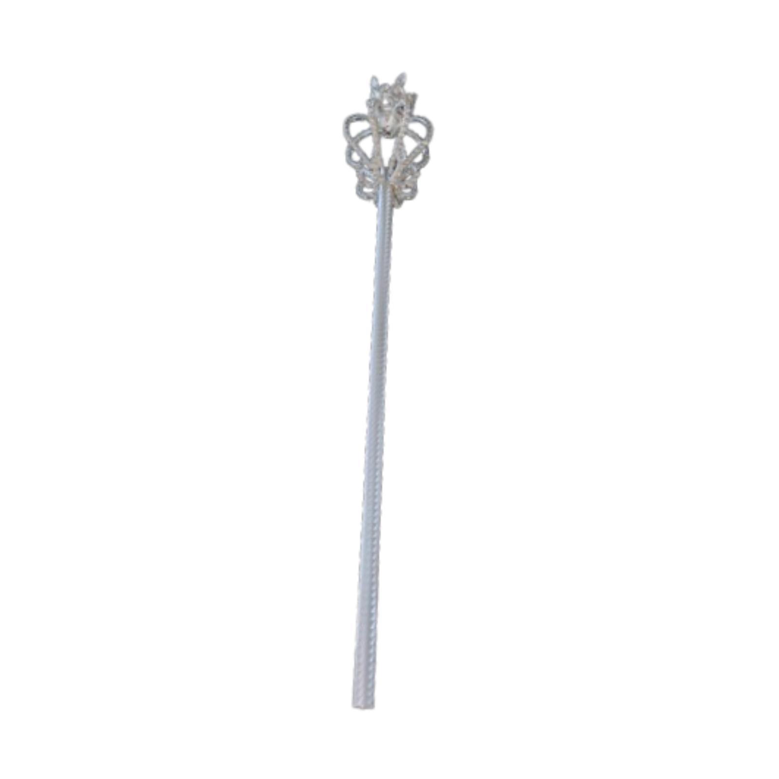 Rhinestone Scepter Silver