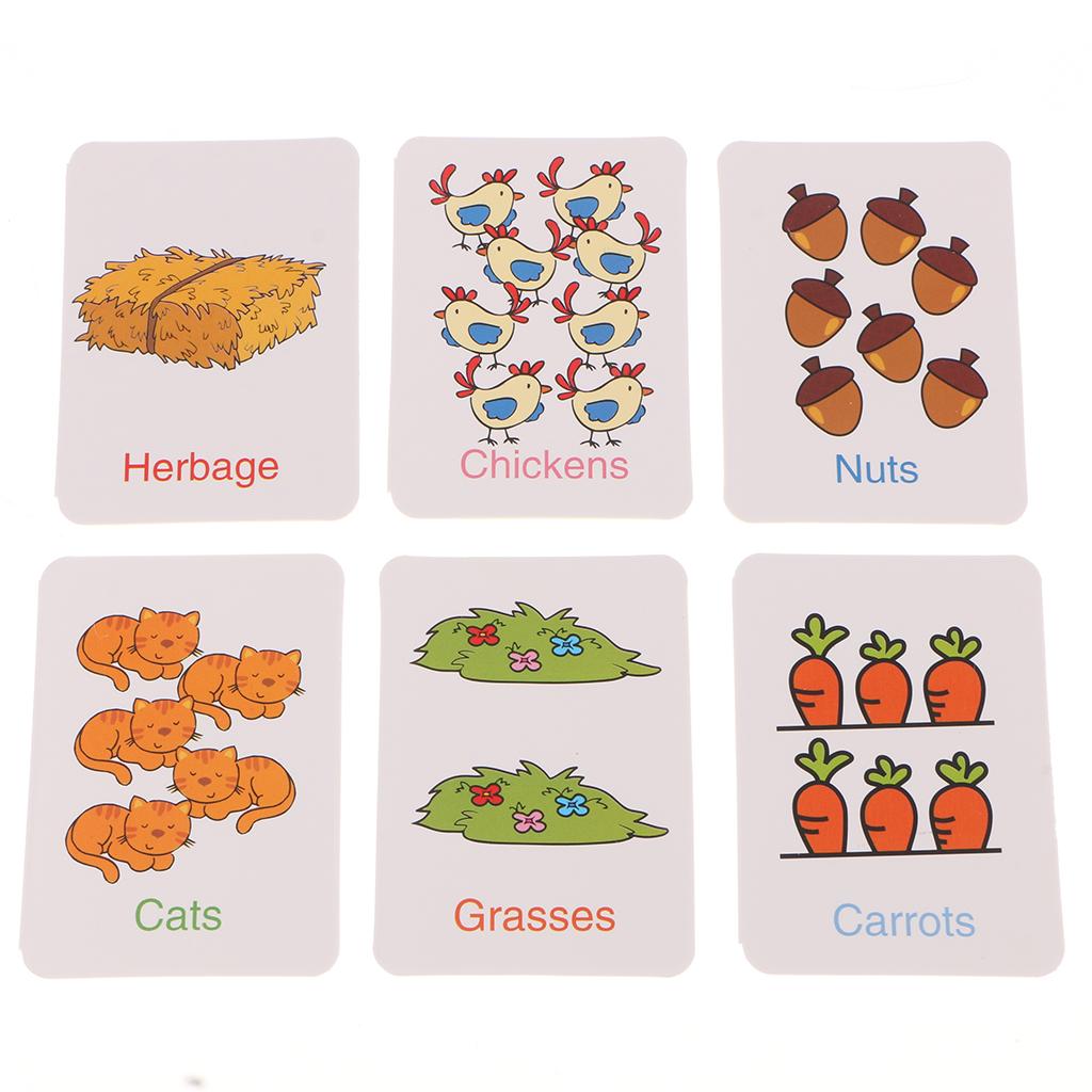 32Pcs Kids Flash Cards Flashcards for Preschool Learning Assorted Themes eBay