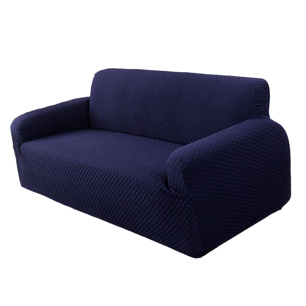 Stretch All-inclusive 2-Seater 145-185cm Sofa Cover Protector Blue