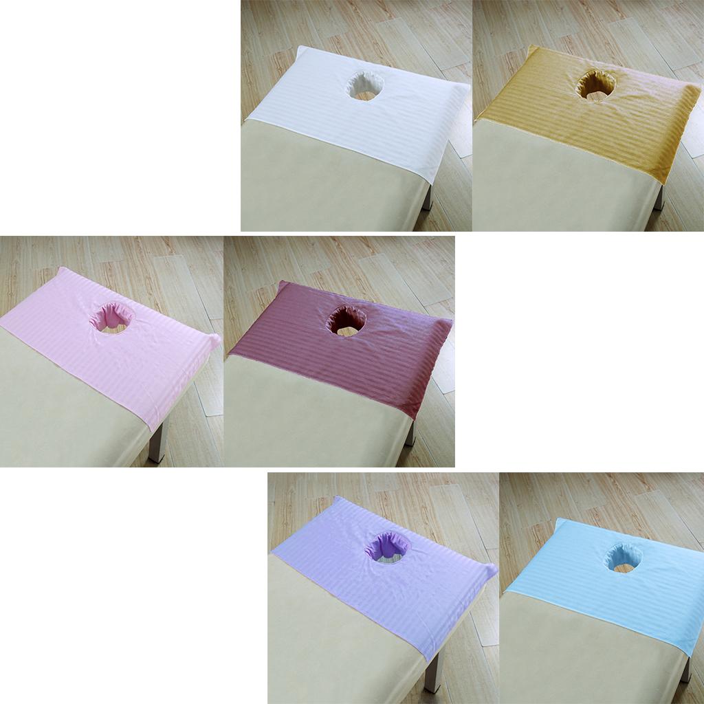 4xSoft Beauty Massage SPA Treatment Bed Cover Sheet With Breath Hole White