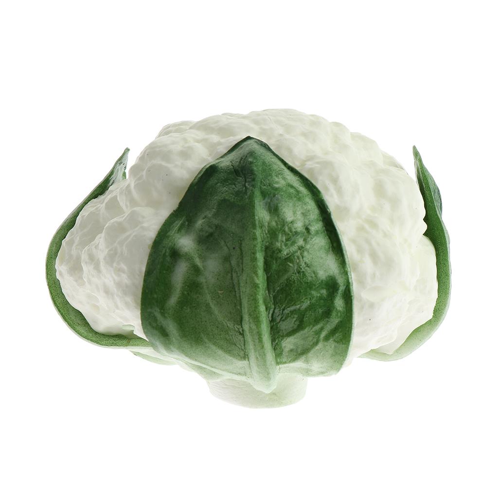Artificial Lifelike Fake Food Vegetable Decoration Props Model White