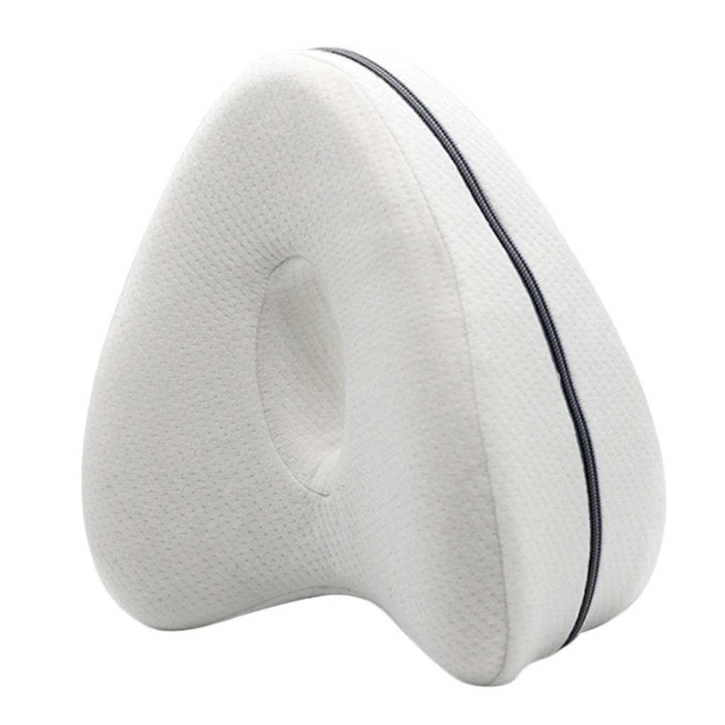 Heart Shape Memory Foam Leg Pillow Side Sleep Knee Pillow White