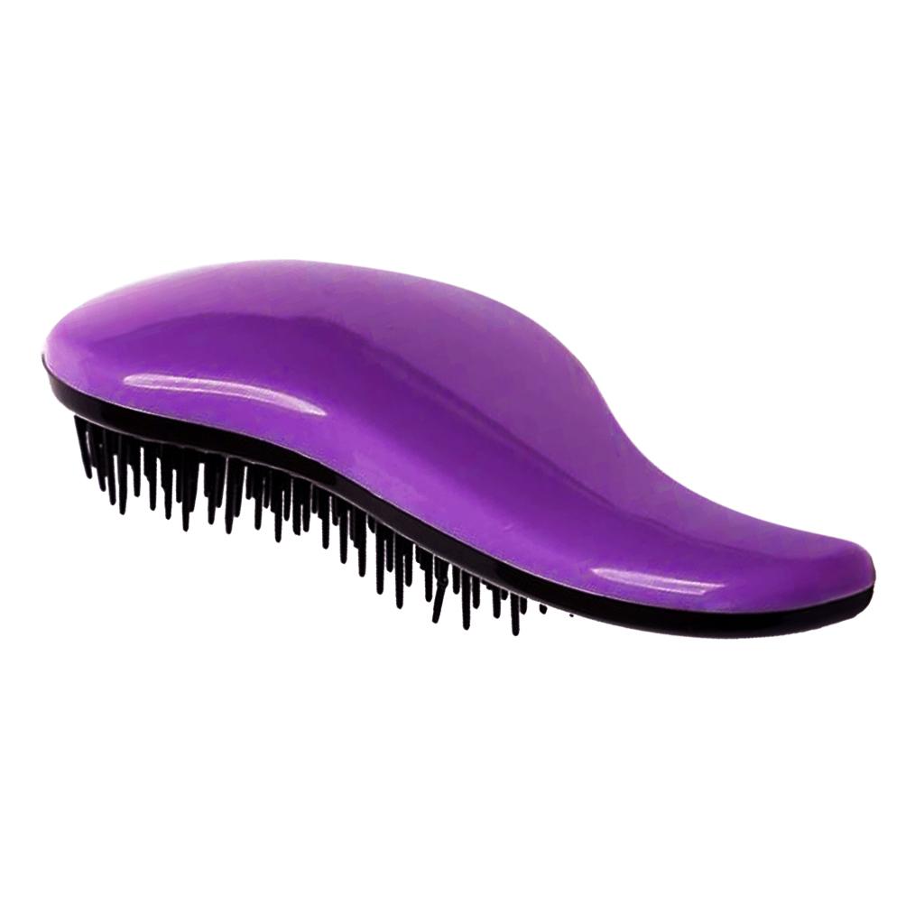 Hair Brush Detangling Comb Shower Hair Brush Salon Styling Hair Comb Purple