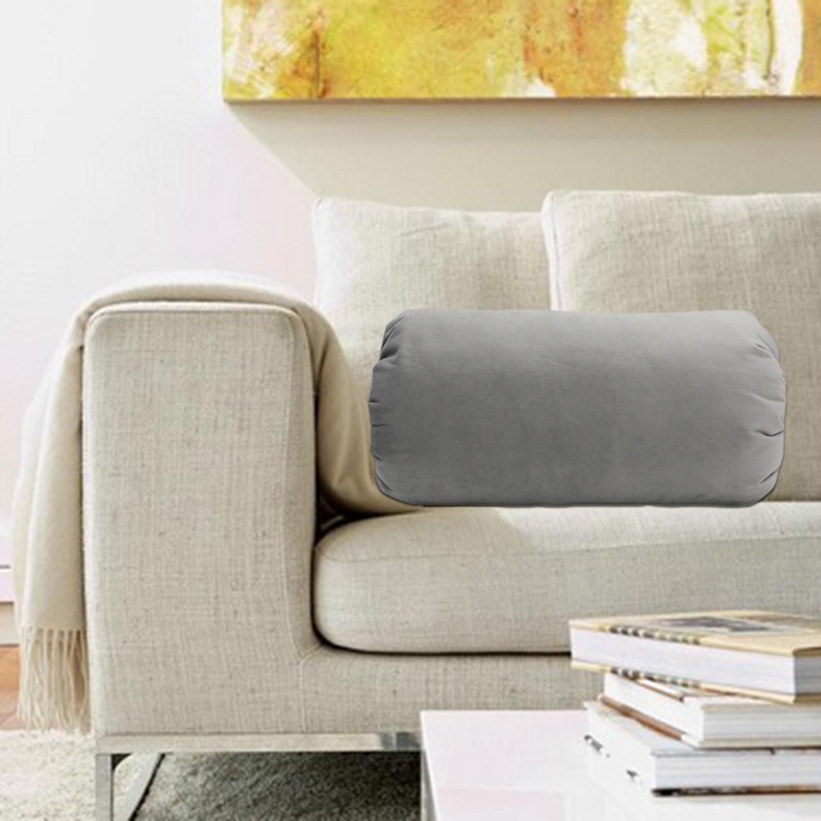 Long Pillows Bedding Specially Designed Alleviates Prevents Neck Back Pain Gray