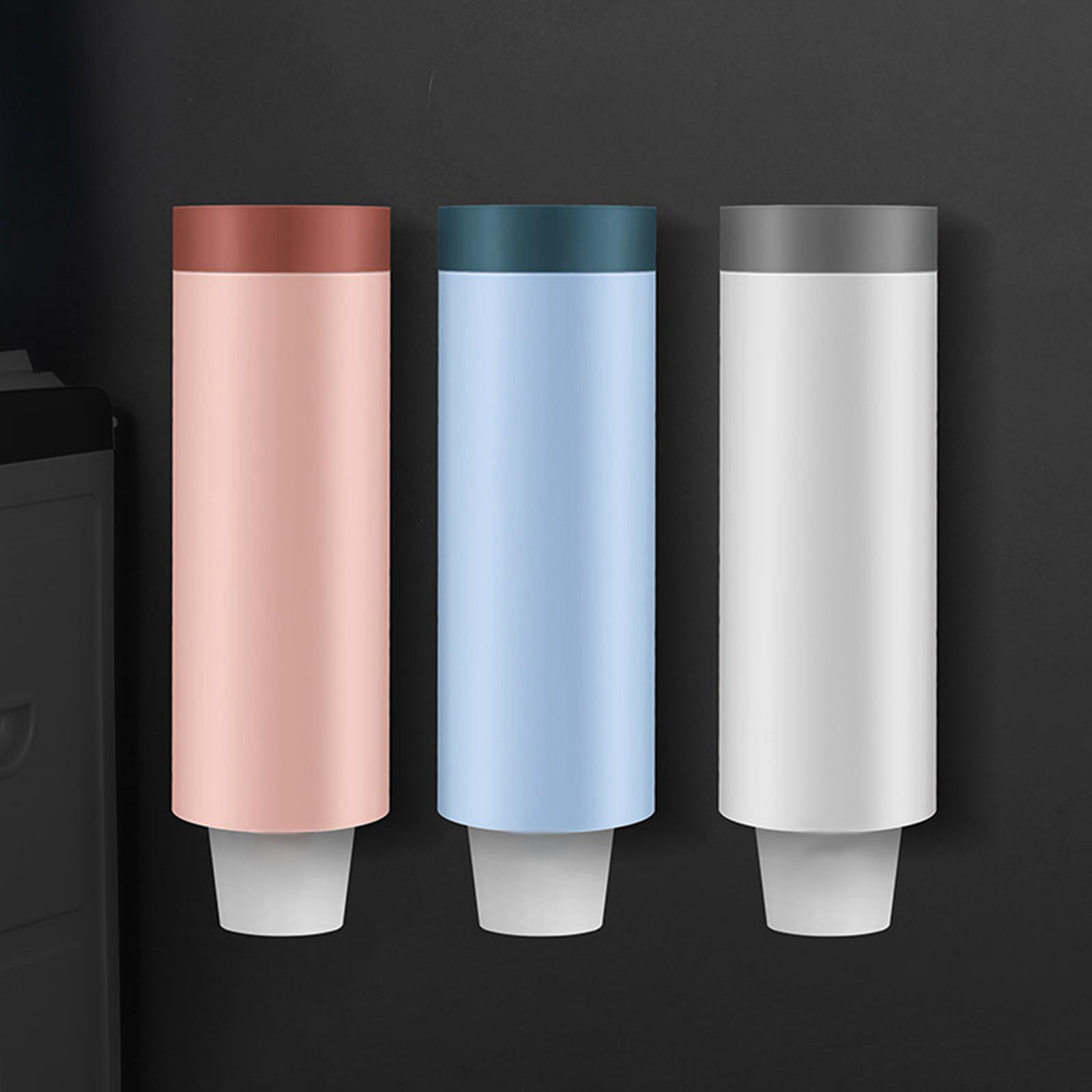 Cup Dispenser Household Reusable Automatic Remover for Party Office Wall Gray