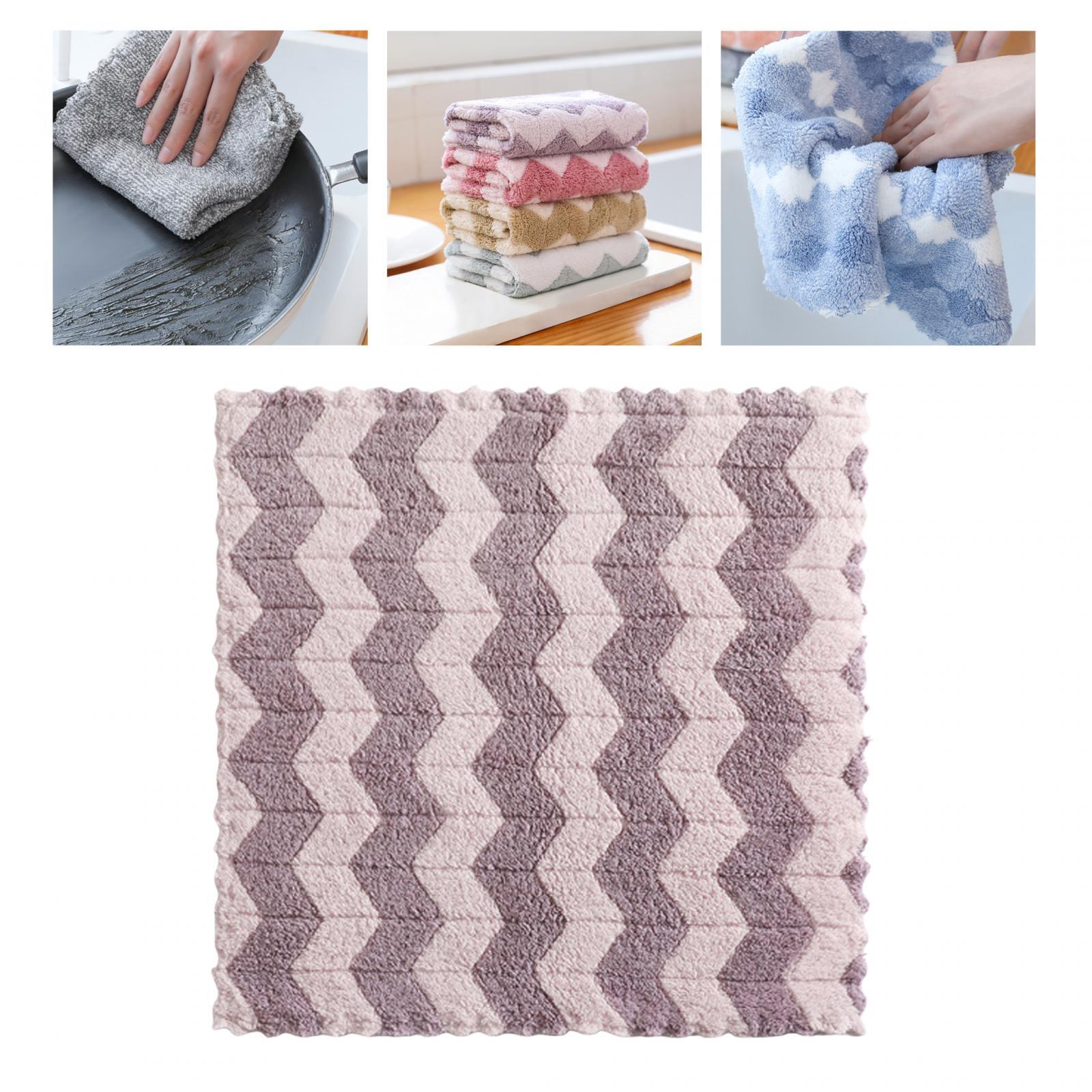 2xKitchen Dish Cloths Fast Drying Cleaning Cloths for Kitchen Bathroom Window