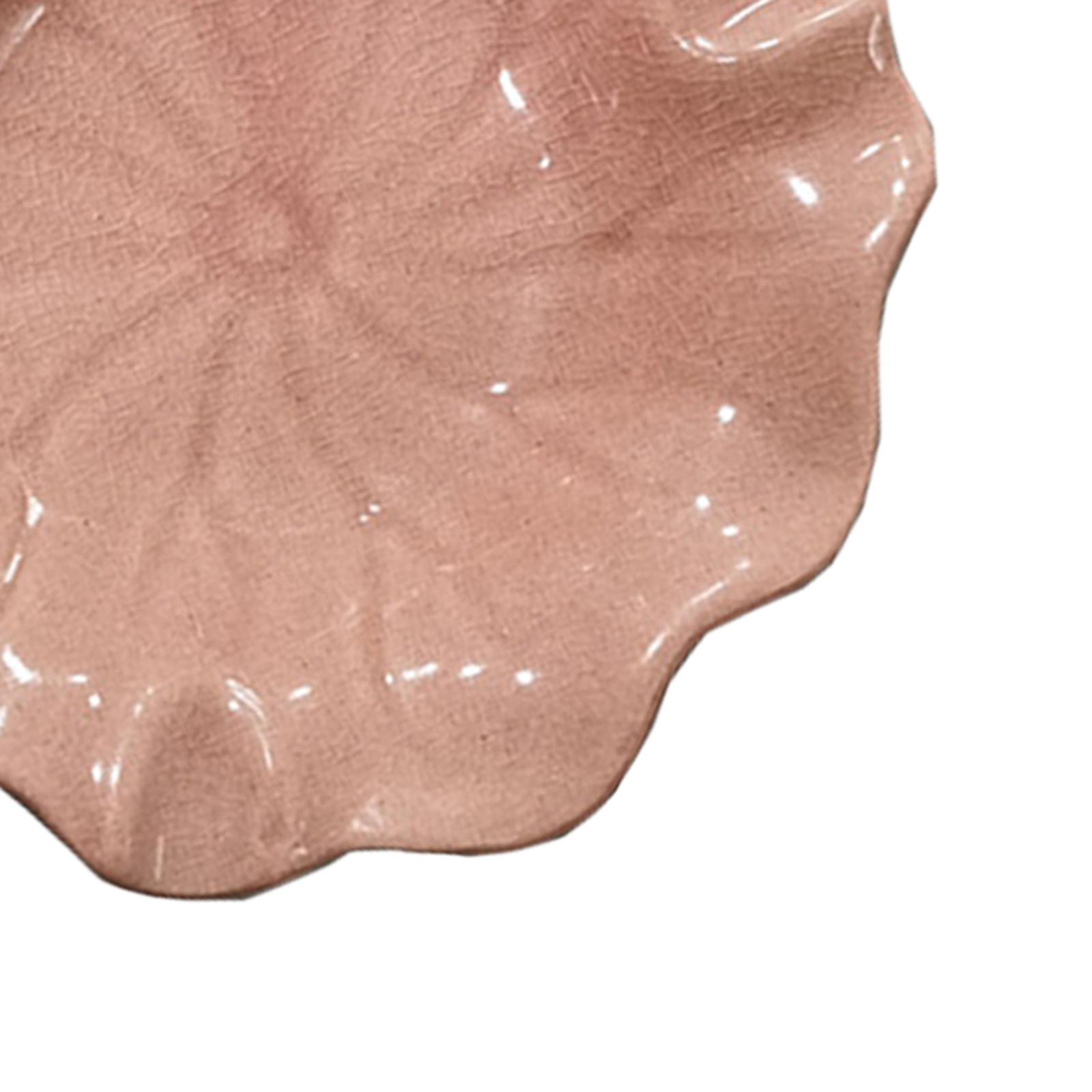 Ceramic Serving Tray Lightweight Diffuser Ceramic Plate Durable Jewelry Tray Red