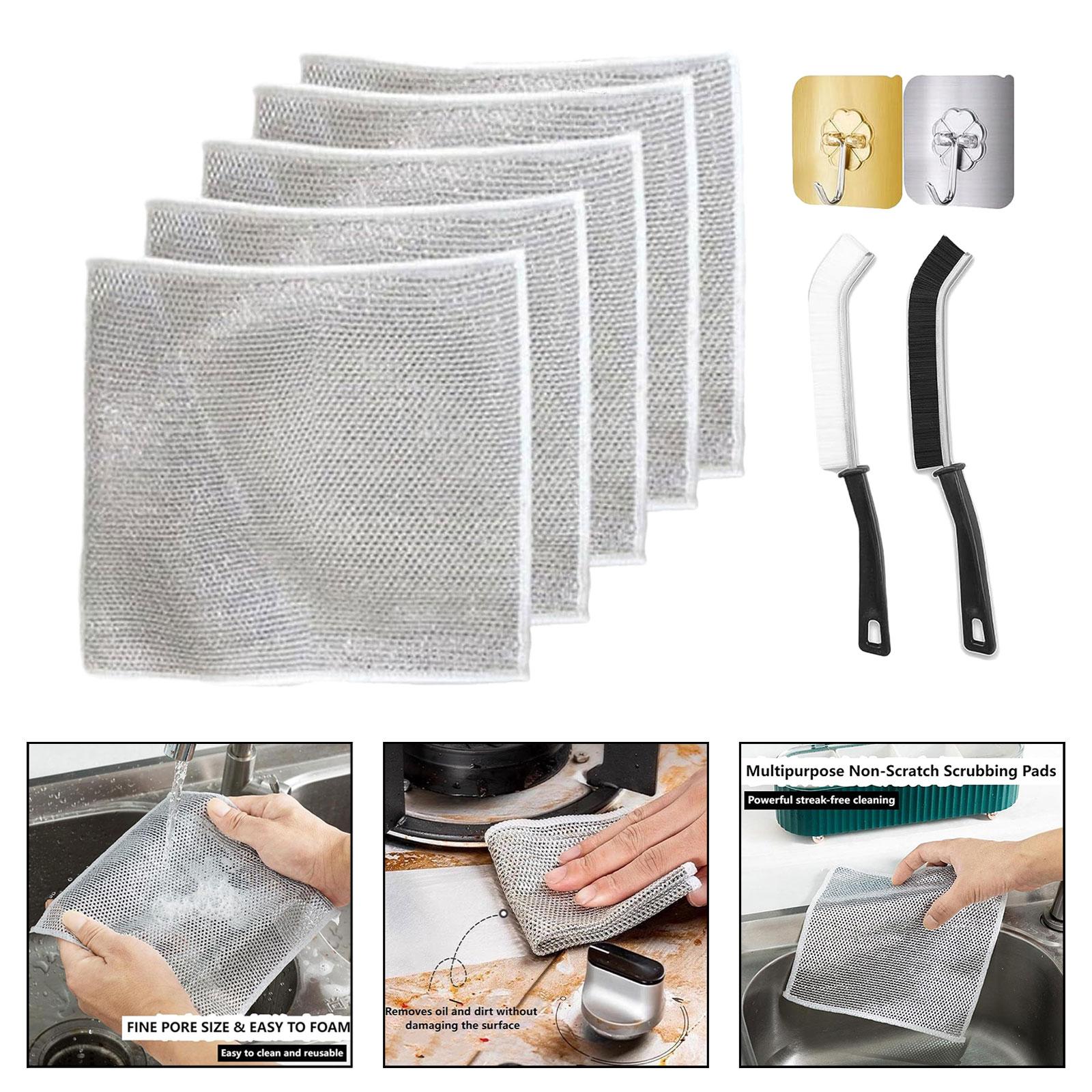 Multifunctional Non Scratch Wire Dishcloth for Household Pots Washing Dishes