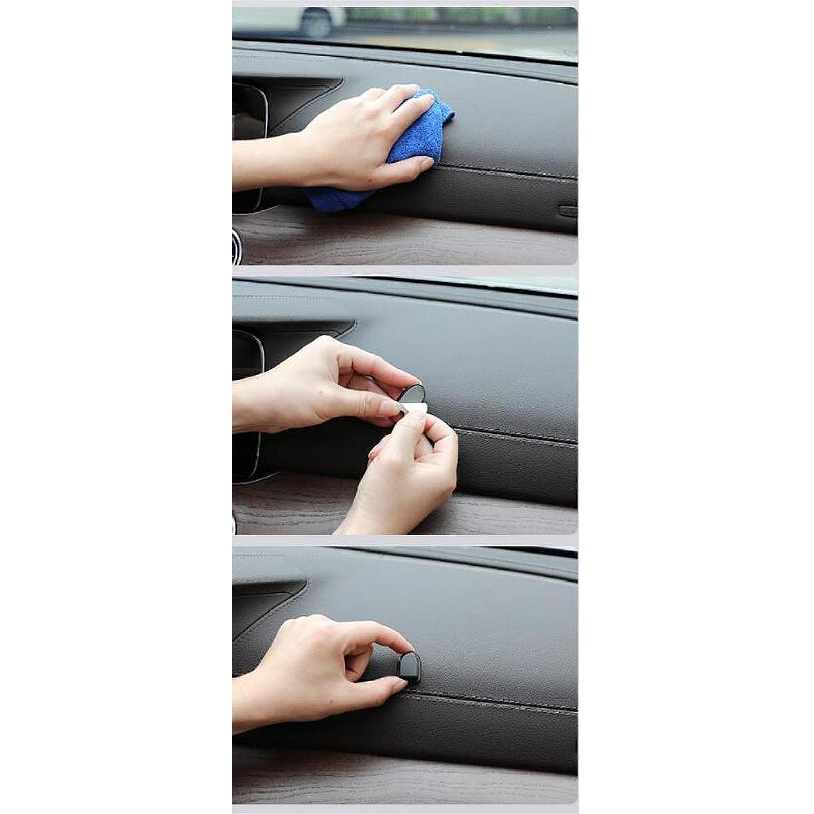 10x Self Adhesive Hooks Multifunctional Portable Small Auto Backseat Hangers