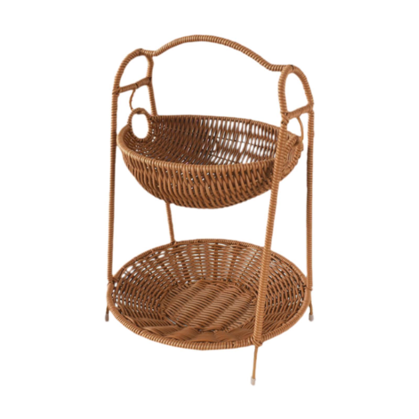 Two Tier Fruit Basket Stand