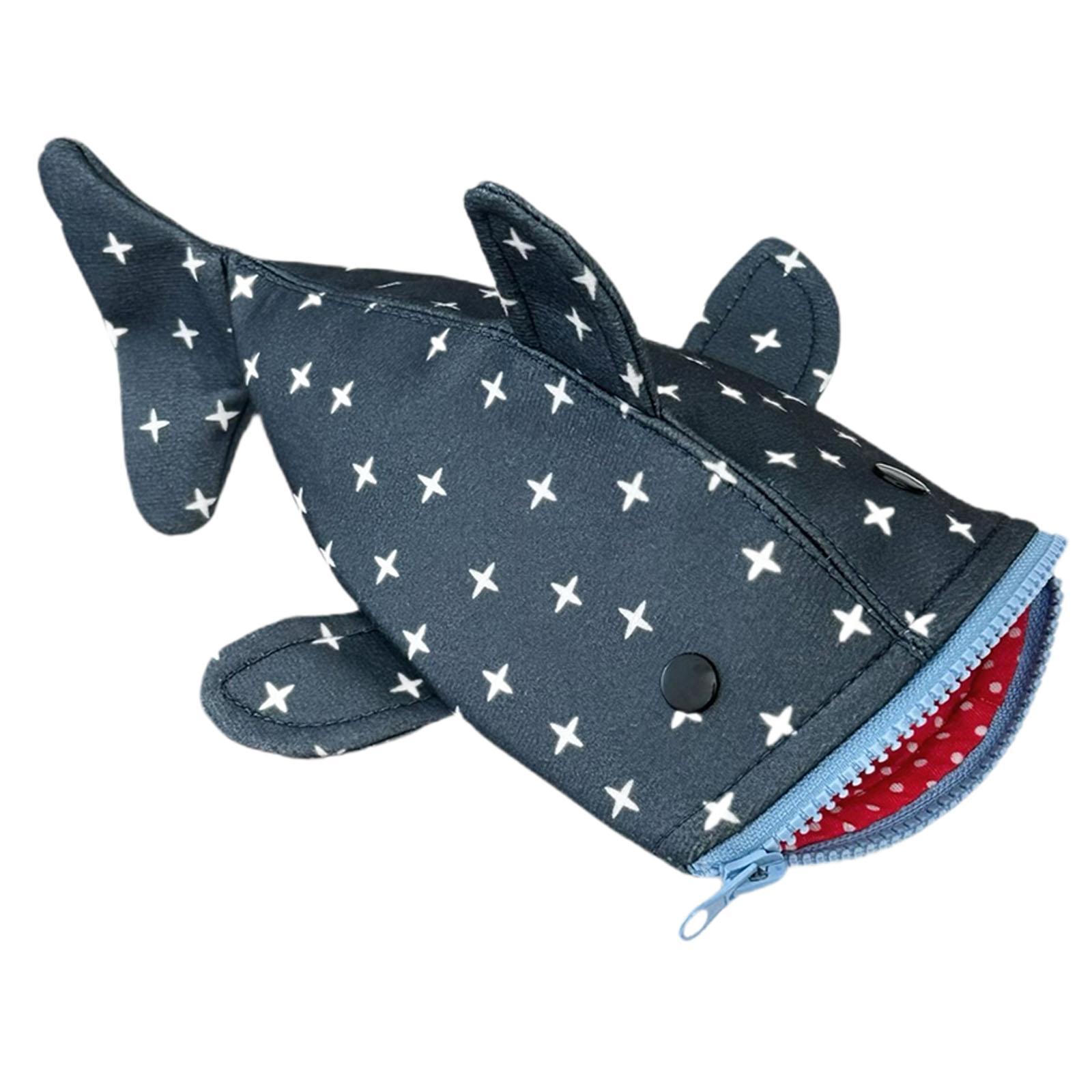 Shark Pen Pouch Star Pattern