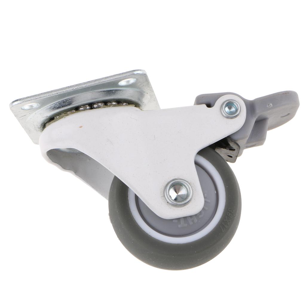 1.5" Industrial Swivel Caster Wheels 25kg Capacity Heavy Duty